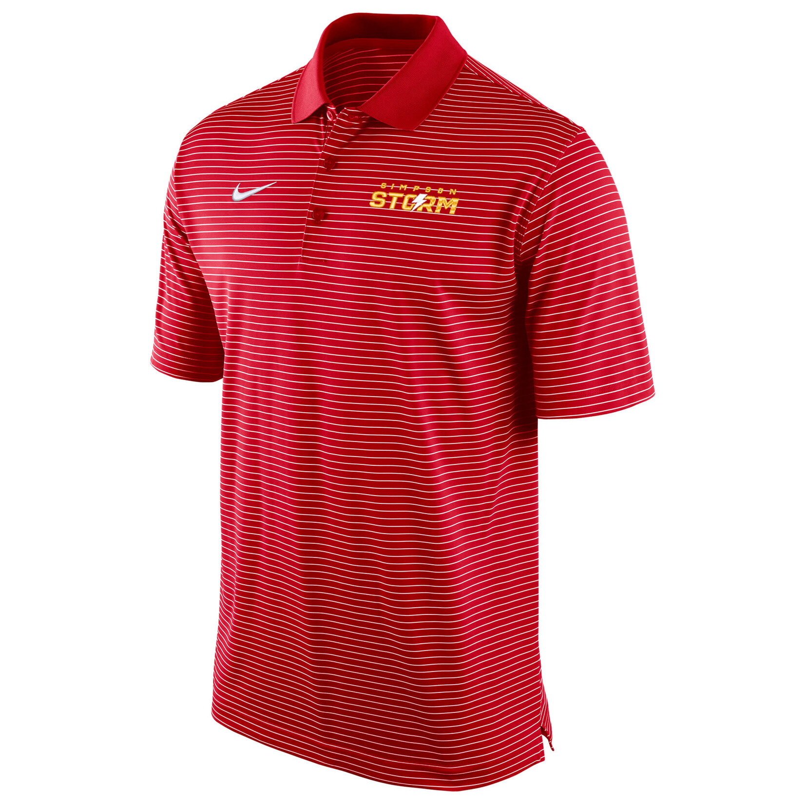 Nike Stadium Stripe Polo Red