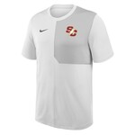 BCS Apparel Short Sleeve Coach Top UV - White