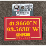 SDS Designs Simpson Coordinates Rugged Sticker