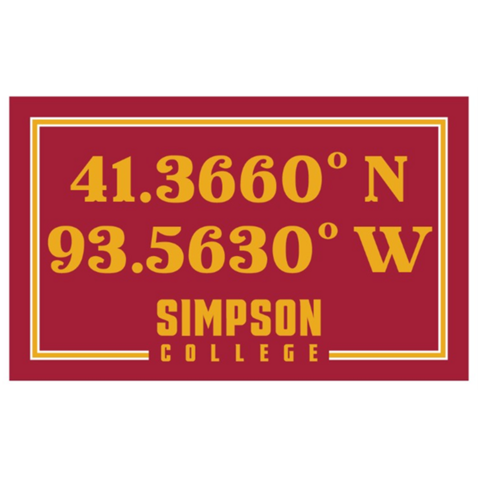 SDS Designs Simpson Coordinates Rugged Sticker