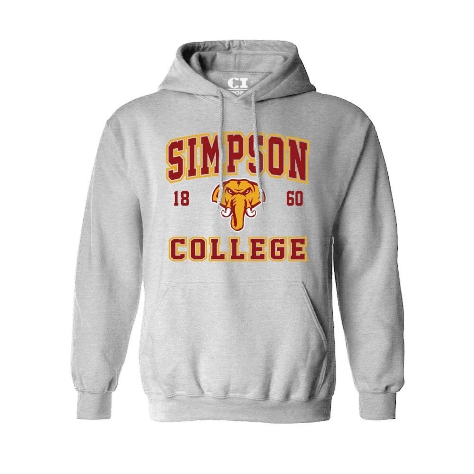 CI Sport Felt Print Pullover - Athletic Grey