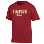 Champion Simpson College Mom Tee - Cardinal