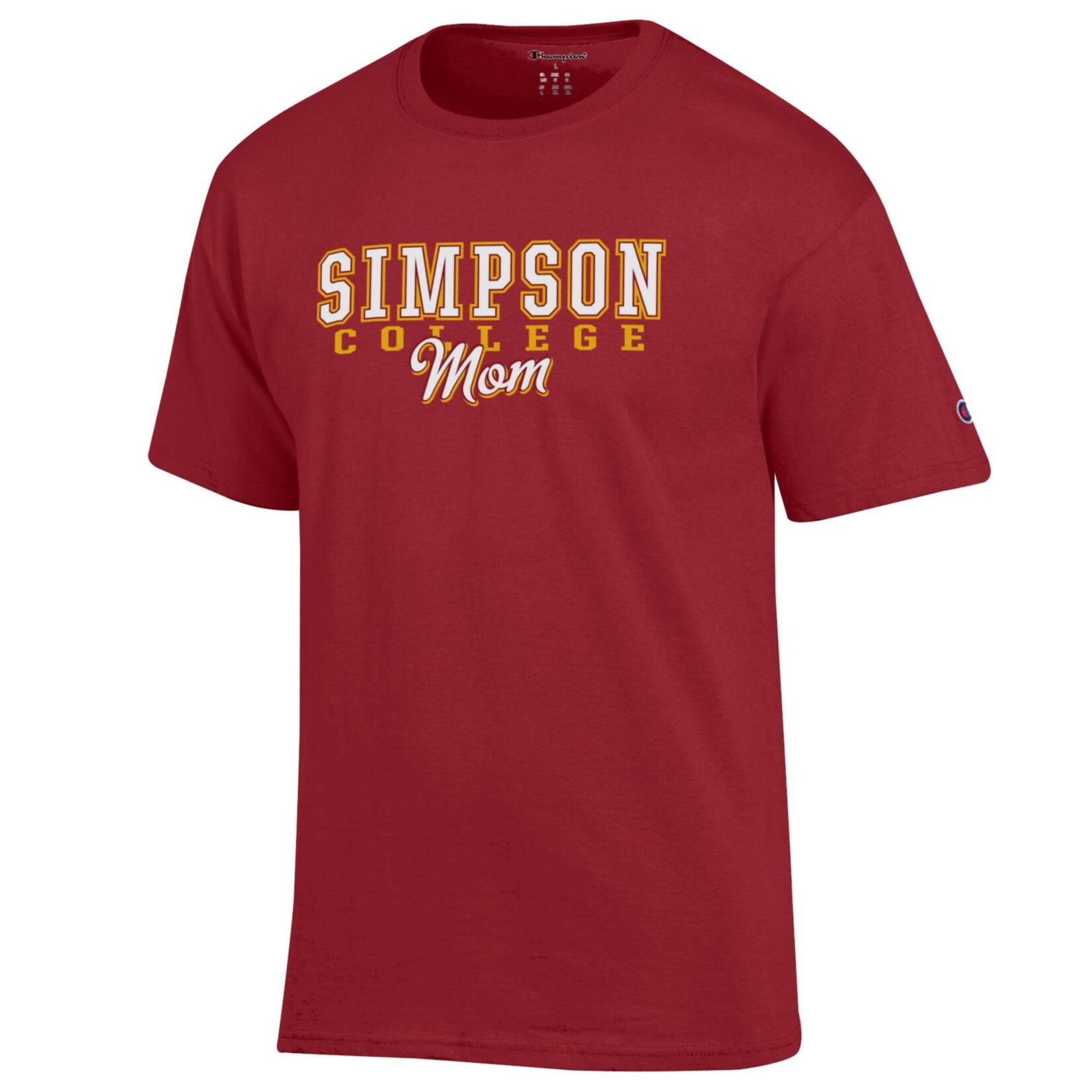 Champion Simpson College Mom Tee - Cardinal