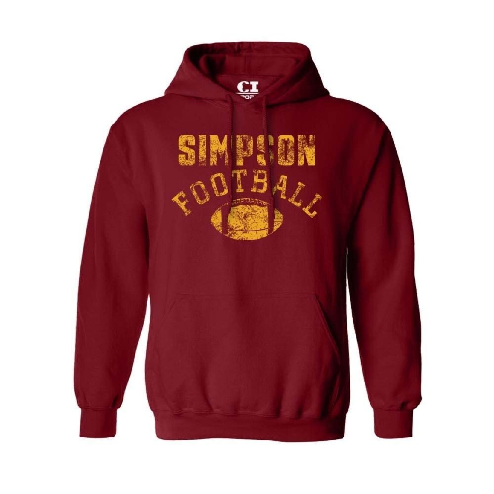 CI Sport Simpson Football Soft Touch Hood - Cardinal