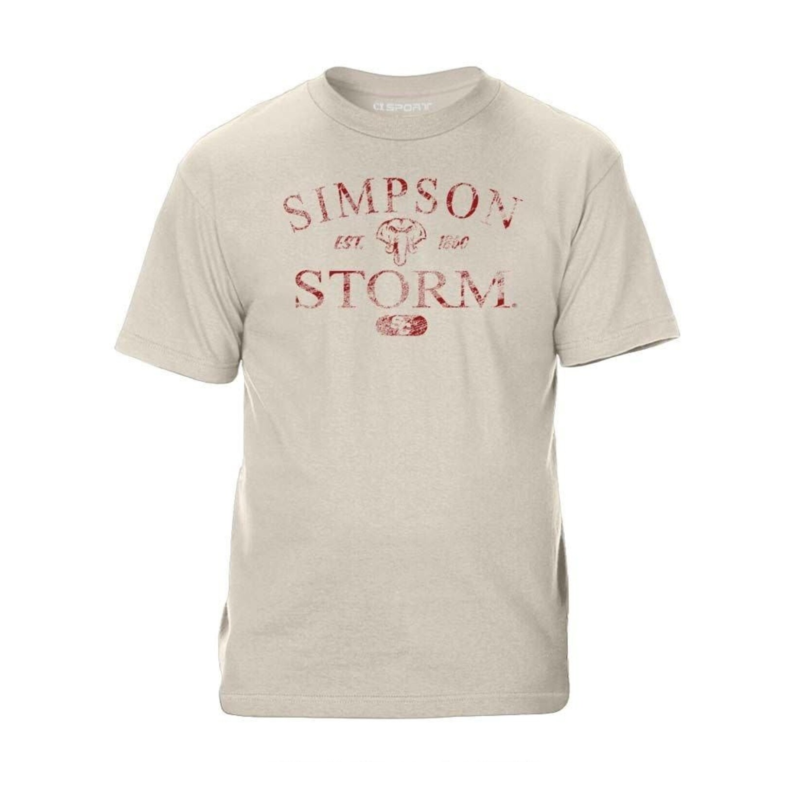 CI Sport Distressed Oatmeal Tee