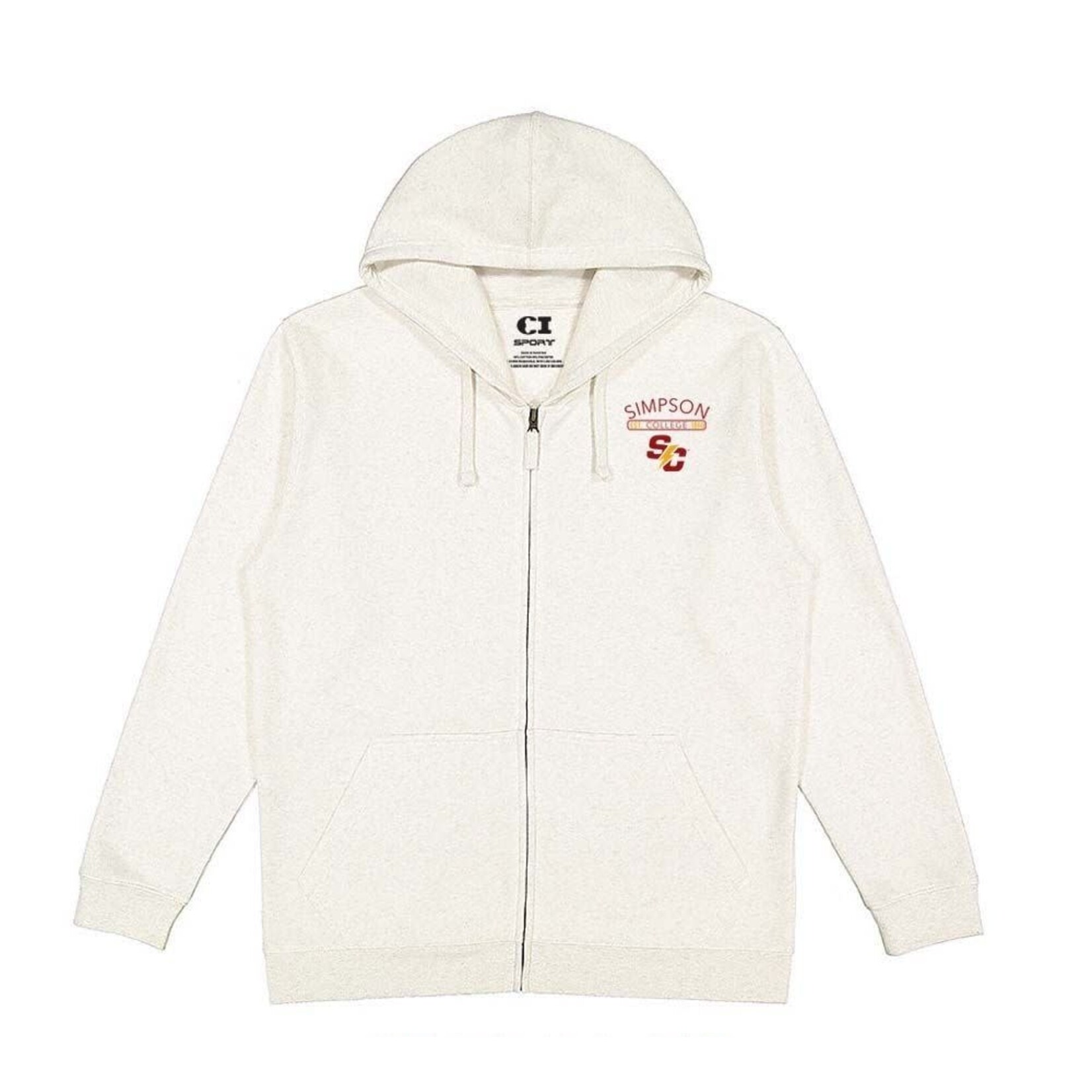 CI Sport Full Zip Fleece - Natural Heather