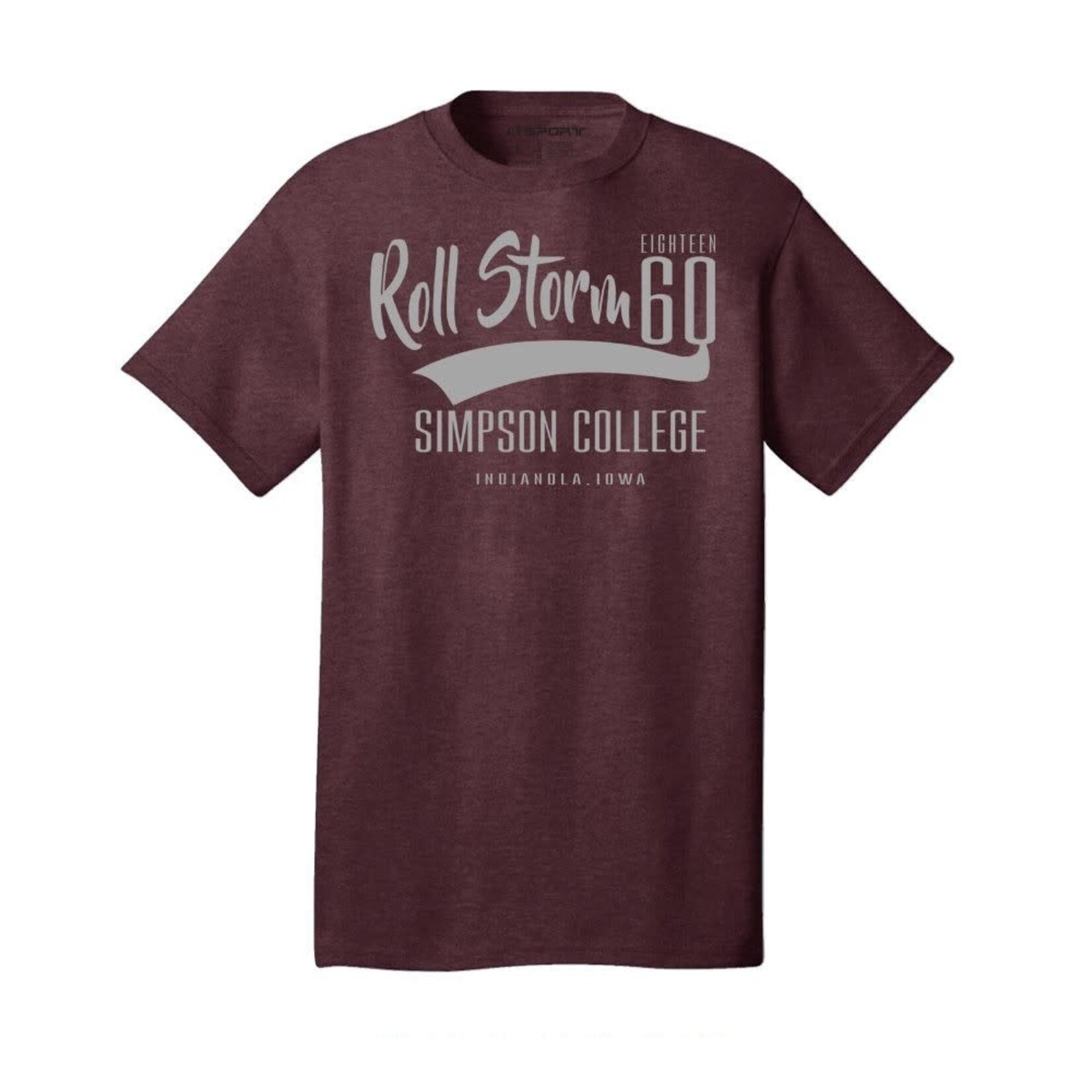CI Sport Storm Tail Tee Heather Athletic Maroon