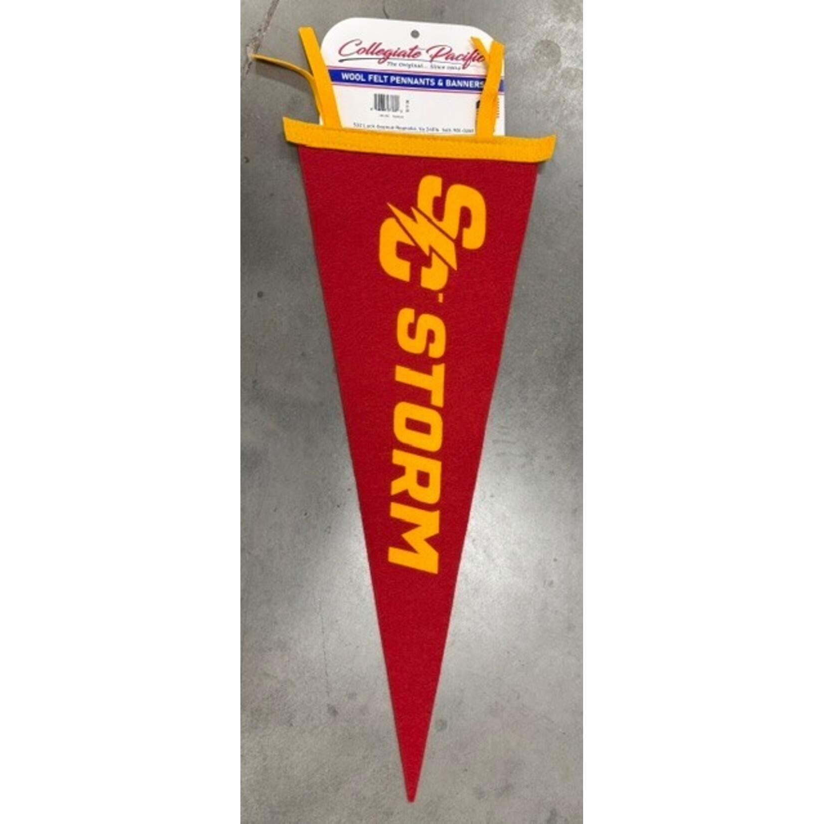Collegiate Pacific Wool Felt Pennant - Red 9x24