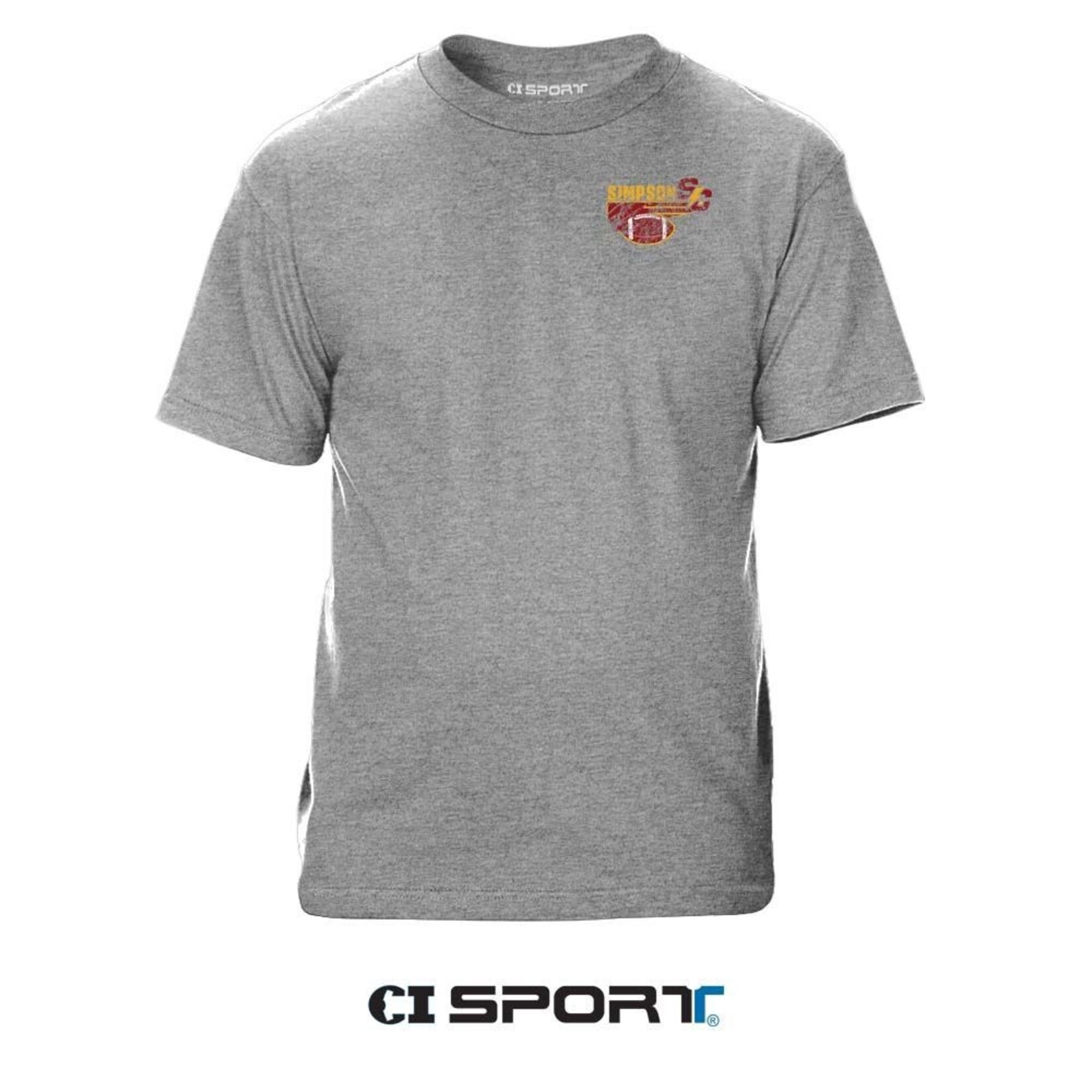 CI Sport Simpson College RedZone Tee - Graphite Heather