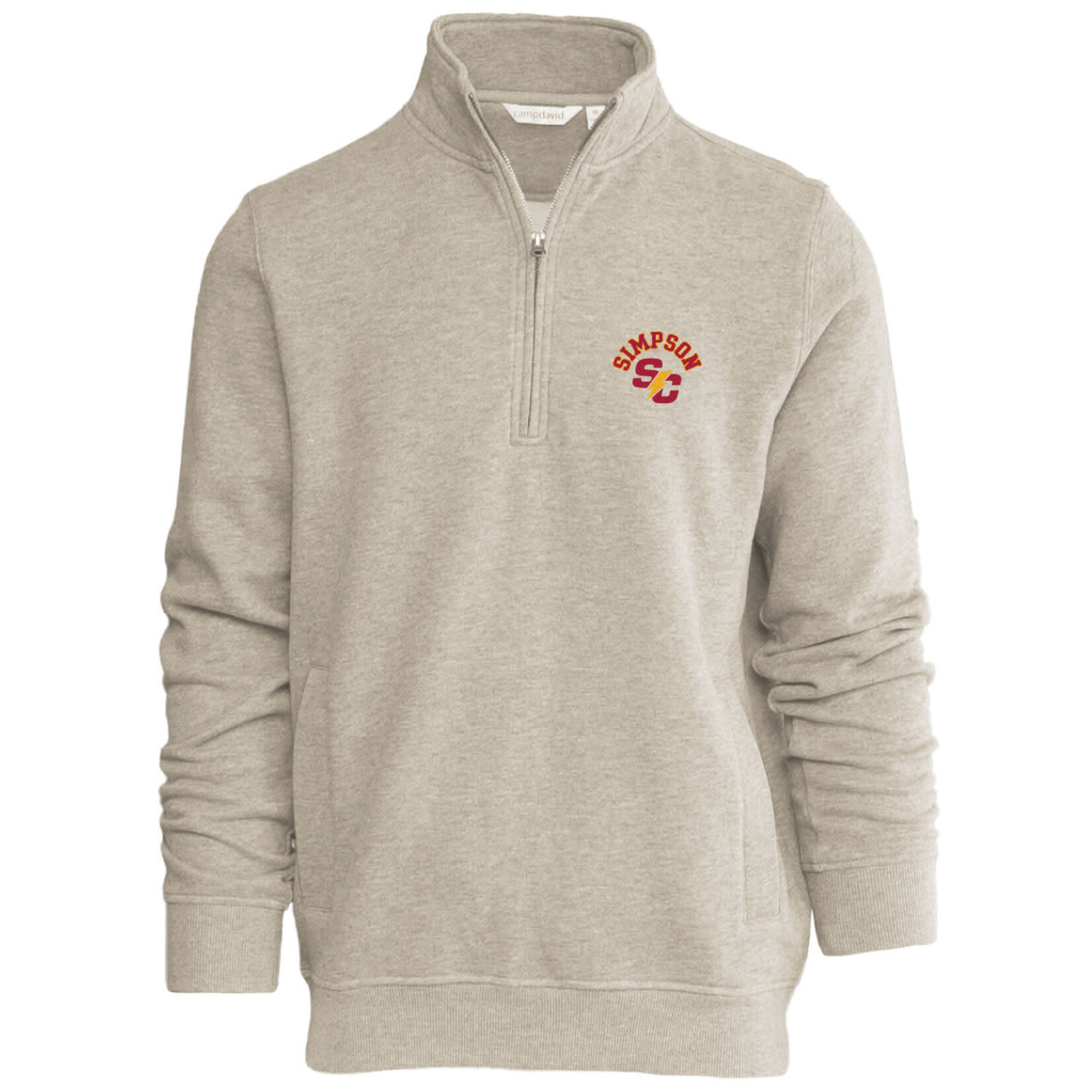 Camp David Everyday 1/4 Zip Safari/Heather