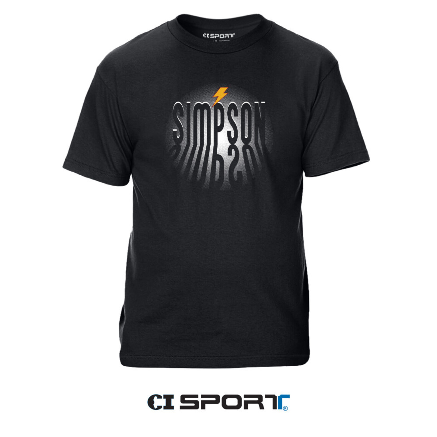 CI Sport Simpson Lightning Bolt Tee Black