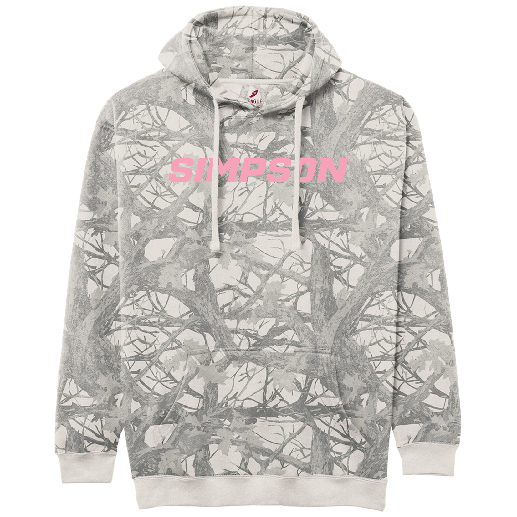 League Simpson Vintage Camo Pink Hood