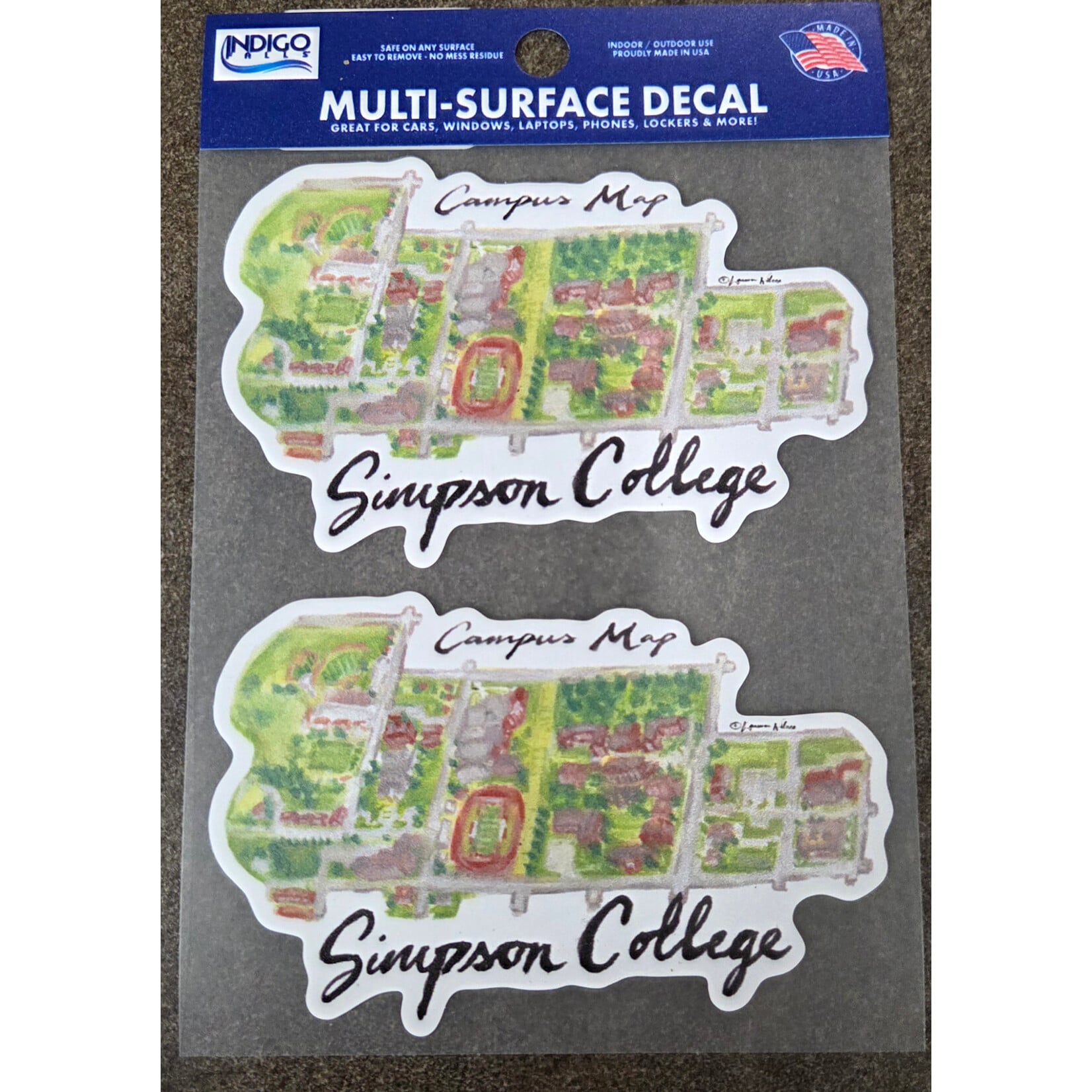 Indigo Falls Campus Map Multi-Surface Decal