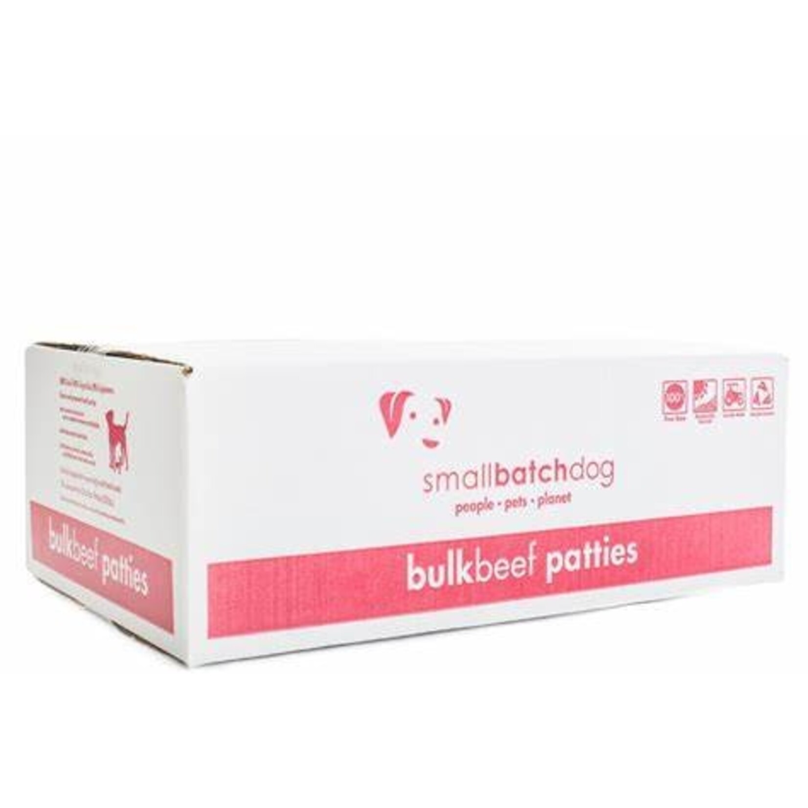 SMALLBATCH DOG BEEFBATCH PATTIES BULK FROZEN 18LB