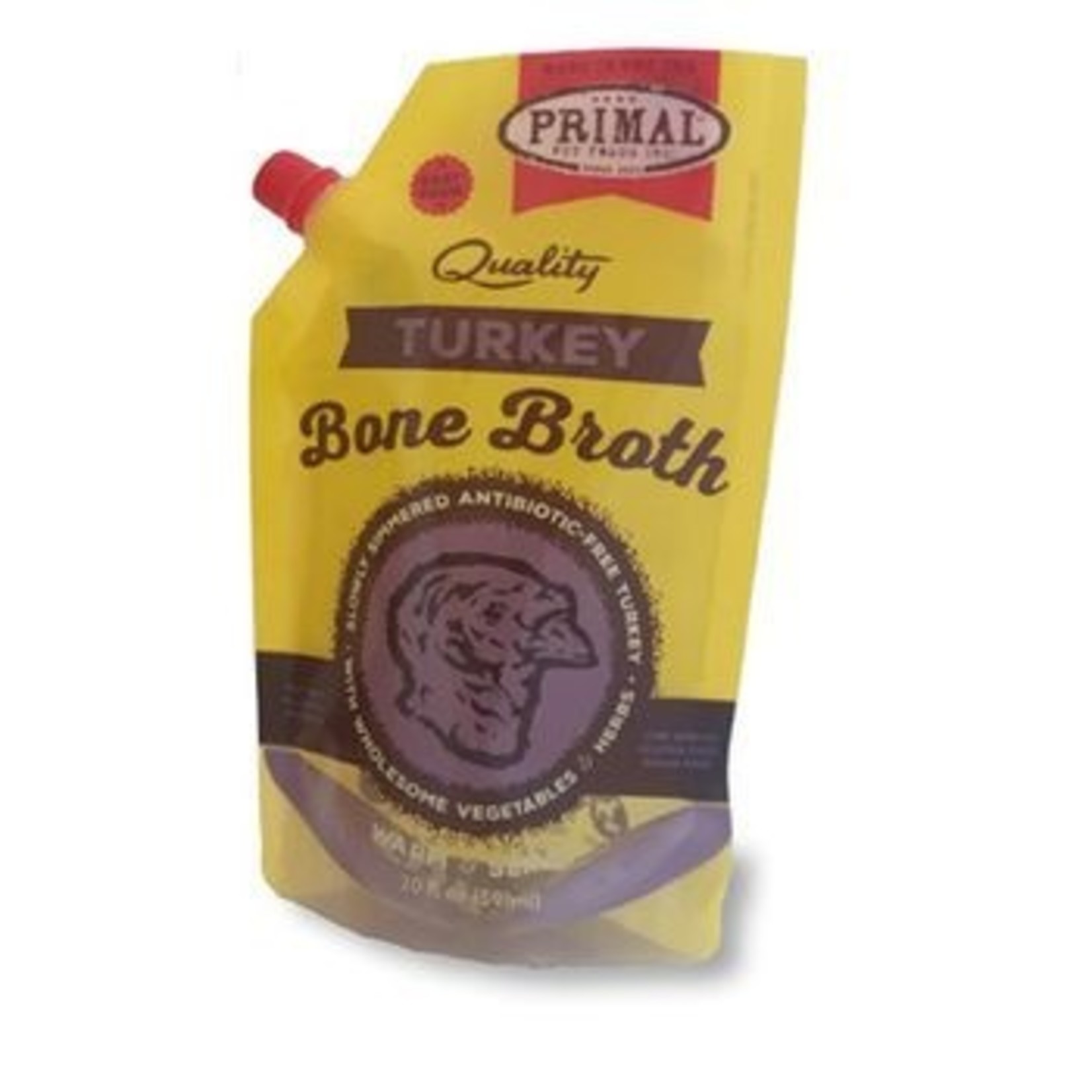 PRIMAL PET FOODS DOG BONE BROTH TURKEY FROZEN 20OZ