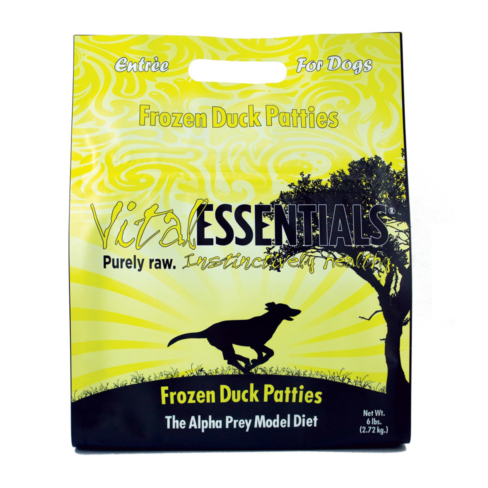 VITAL ESSENTIALS DOG DUCK PATTIES FROZEN 6LB