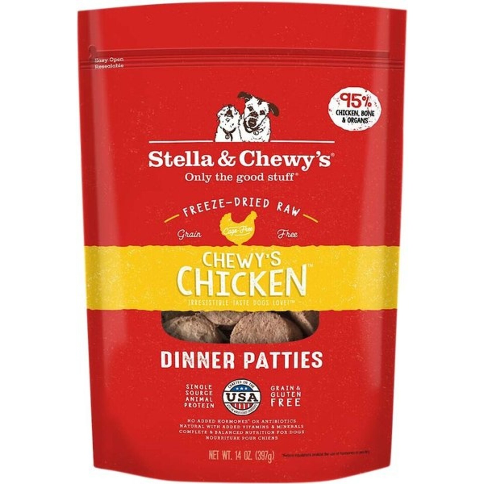 STELLA & CHEWY'S DOG PATTIES CHICKEN FD 25OZ