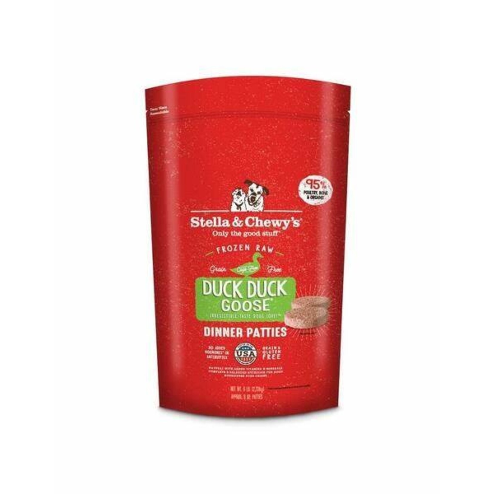 STELLA & CHEWY'S DOG PATTIES DUCK FROZEN 6LB
