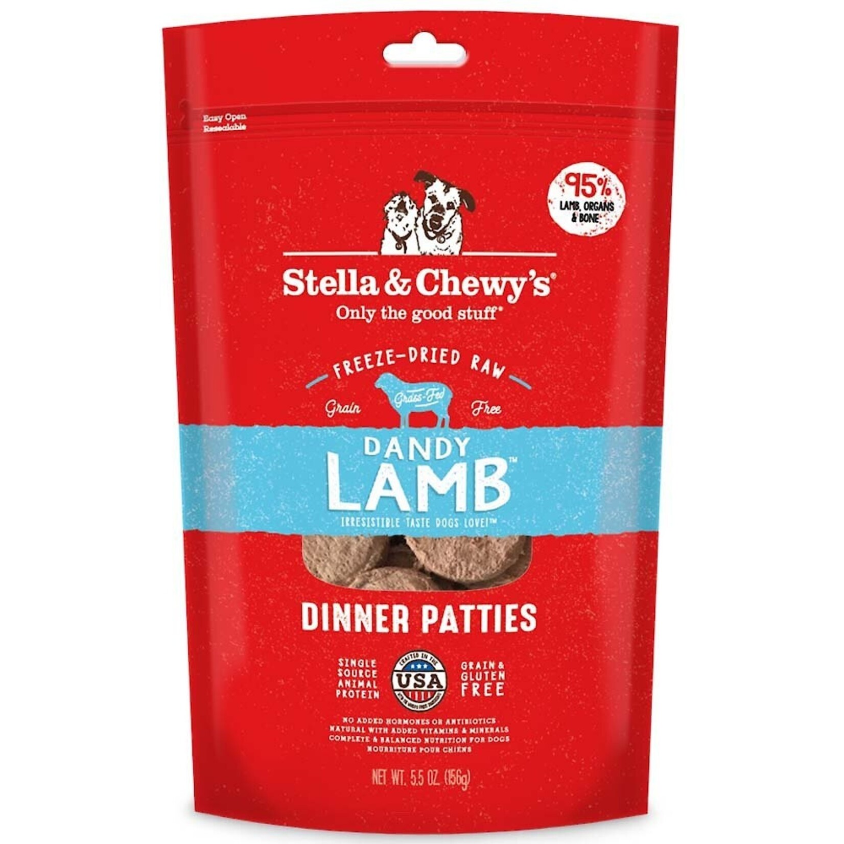 STELLA & CHEWY'S DOG PATTIES LAMB FD 5.5OZ