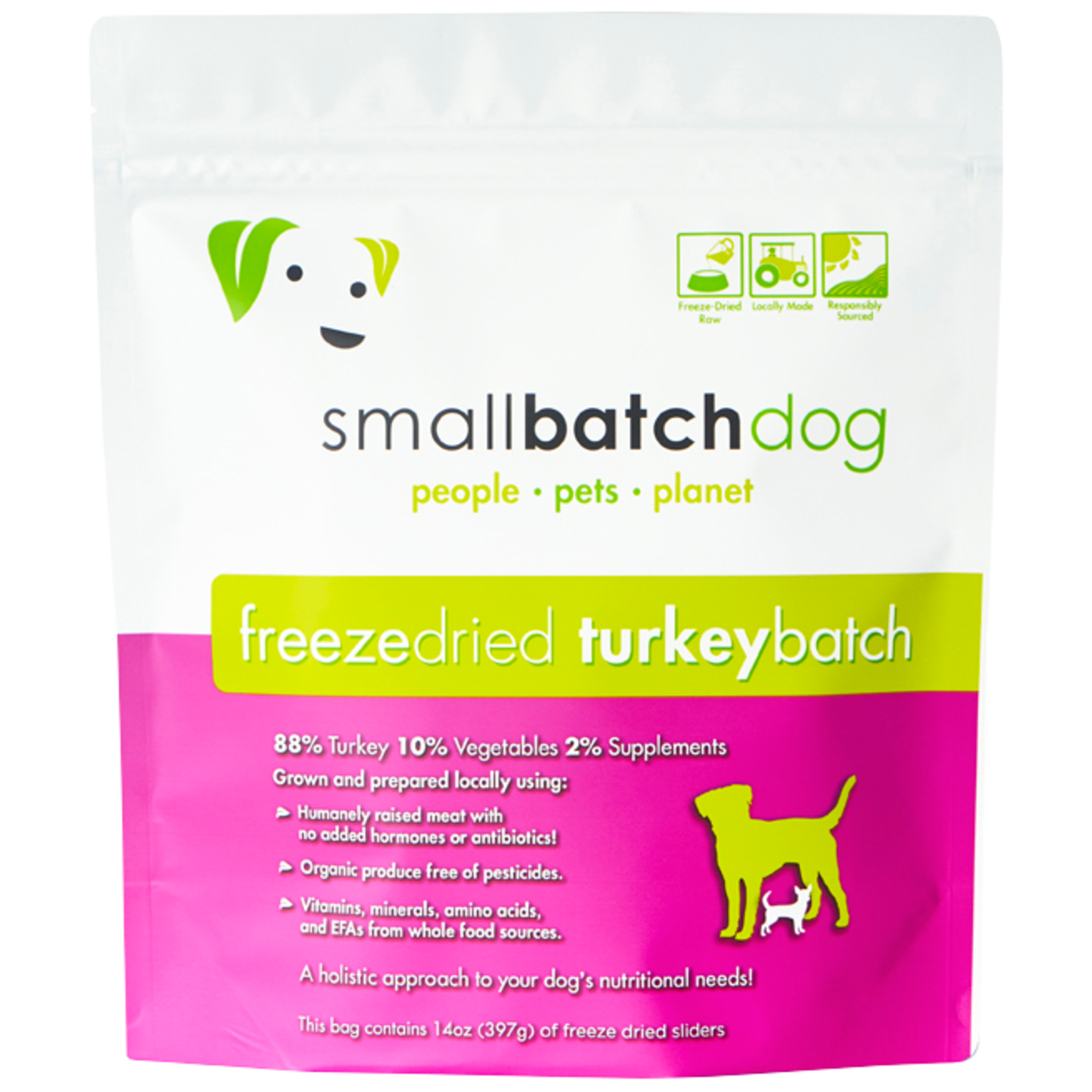 SMALLBATCH DOG TURKEY SLIDERS FD 14OZ