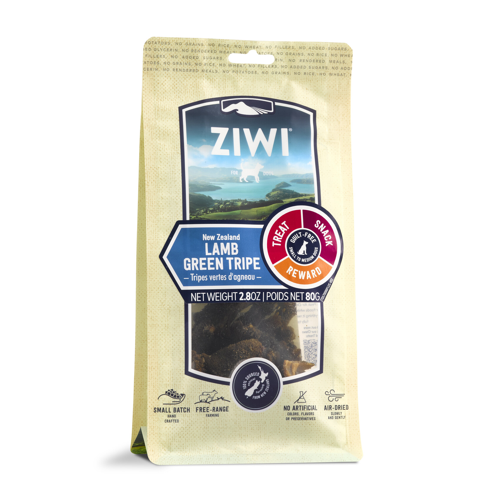 ZIWI DOG LAMB GREEN TRIPE TREAT 2.8OZ