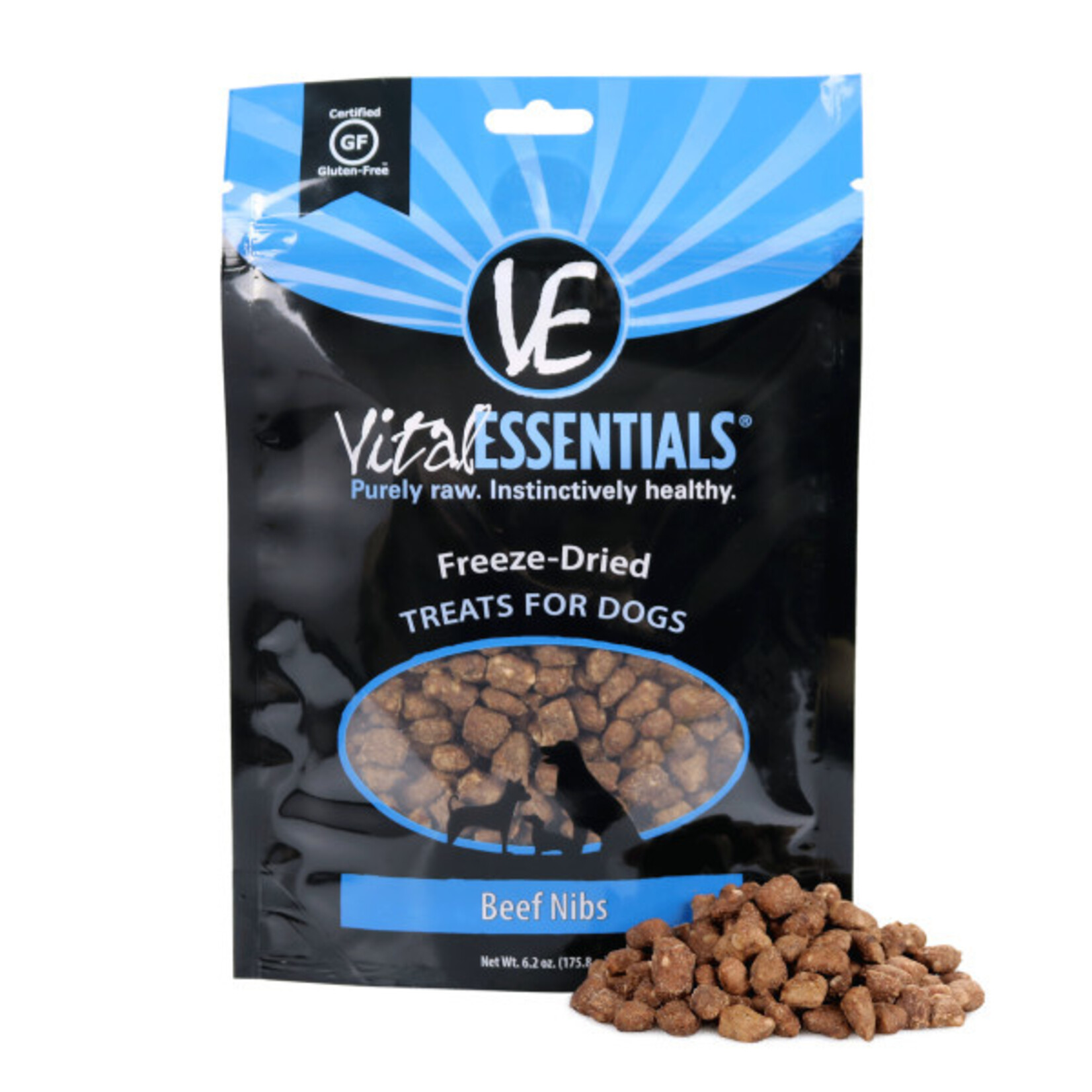 VITAL ESSENTIALS DOG BEEF NIB FD TREAT 6.2 OZ