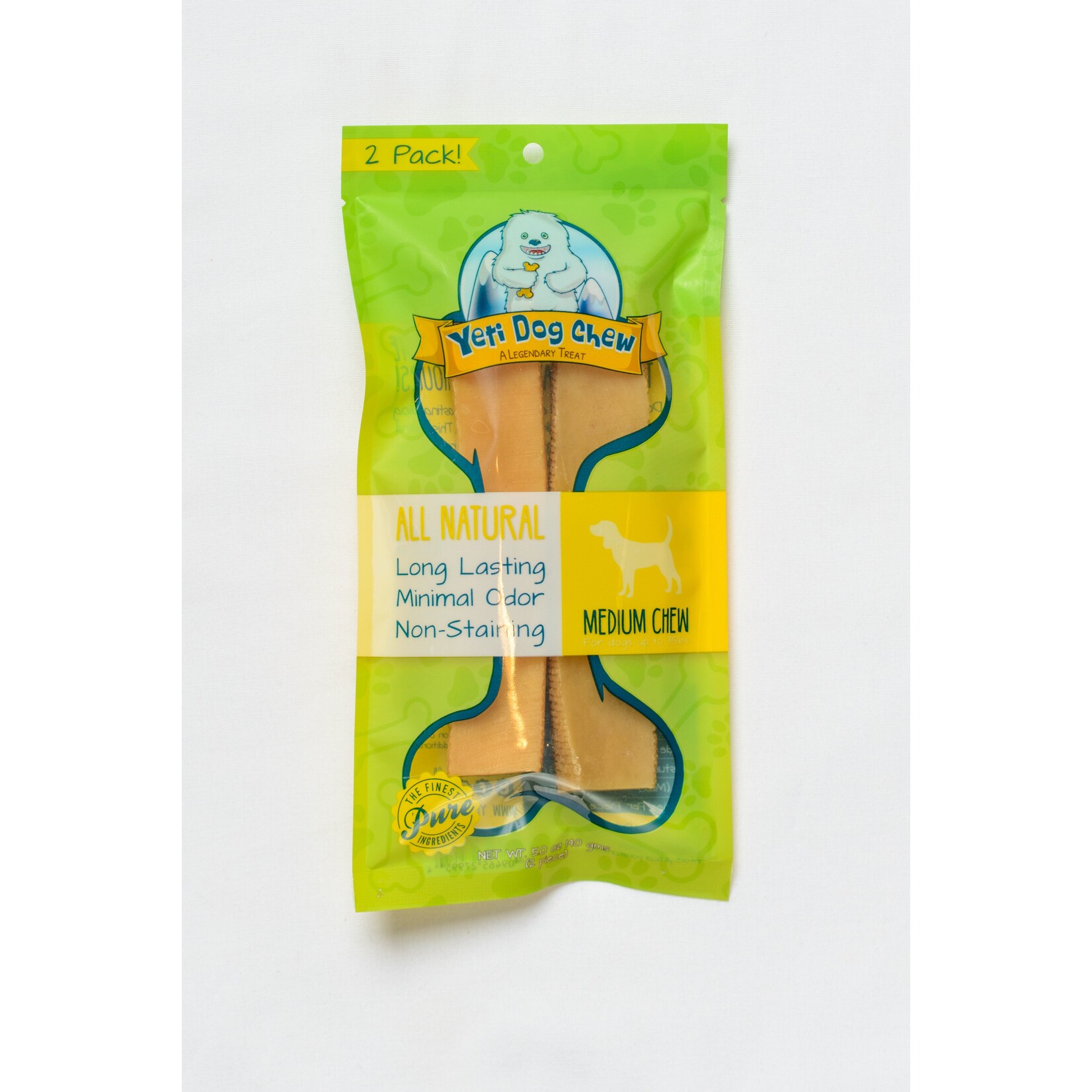 YETI DOG CHEW MEDIUM TREAT 2CT 5 OZ