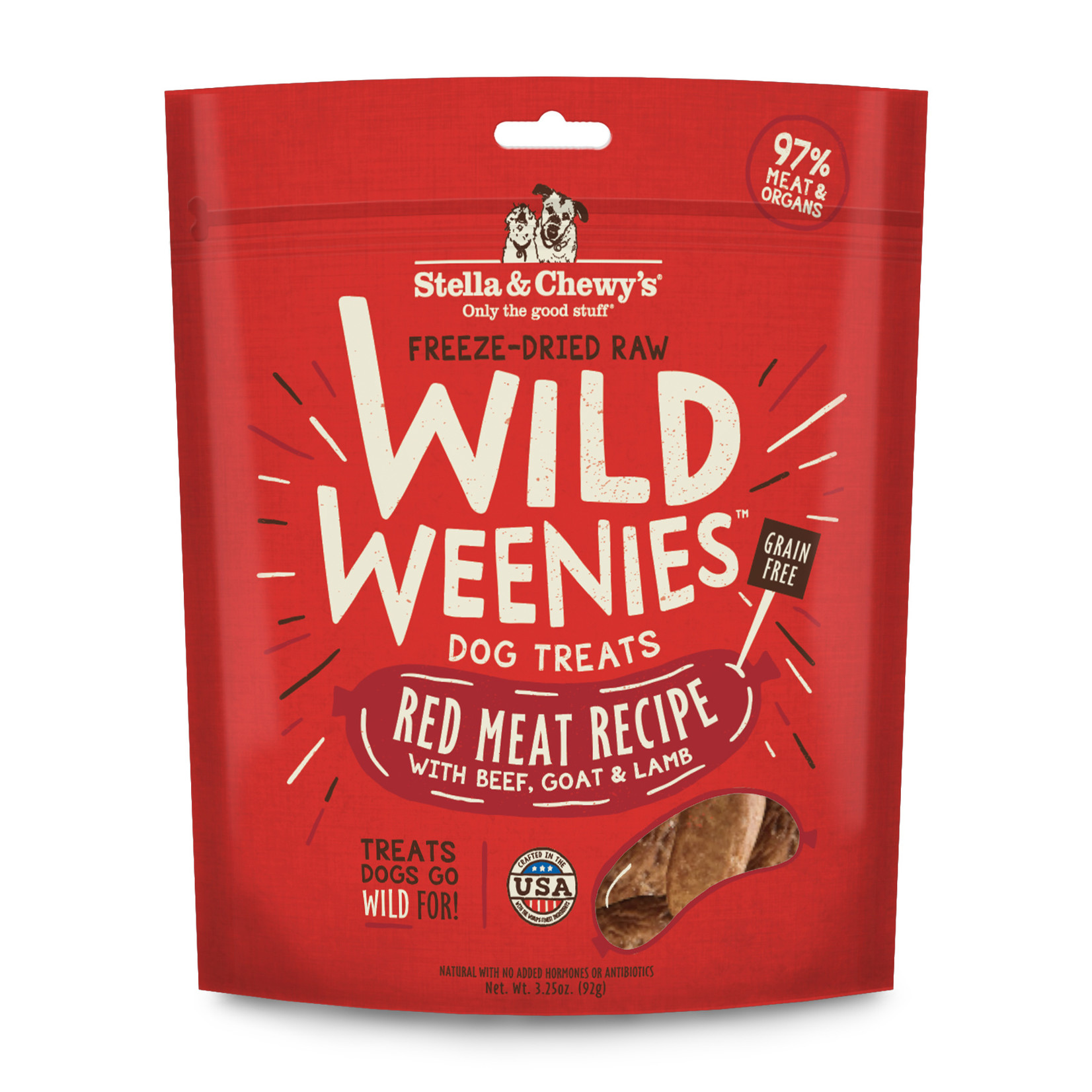 STELLA & CHEWY'S DOG WILD WEENIES RED MEAT TREAT 3.25OZ