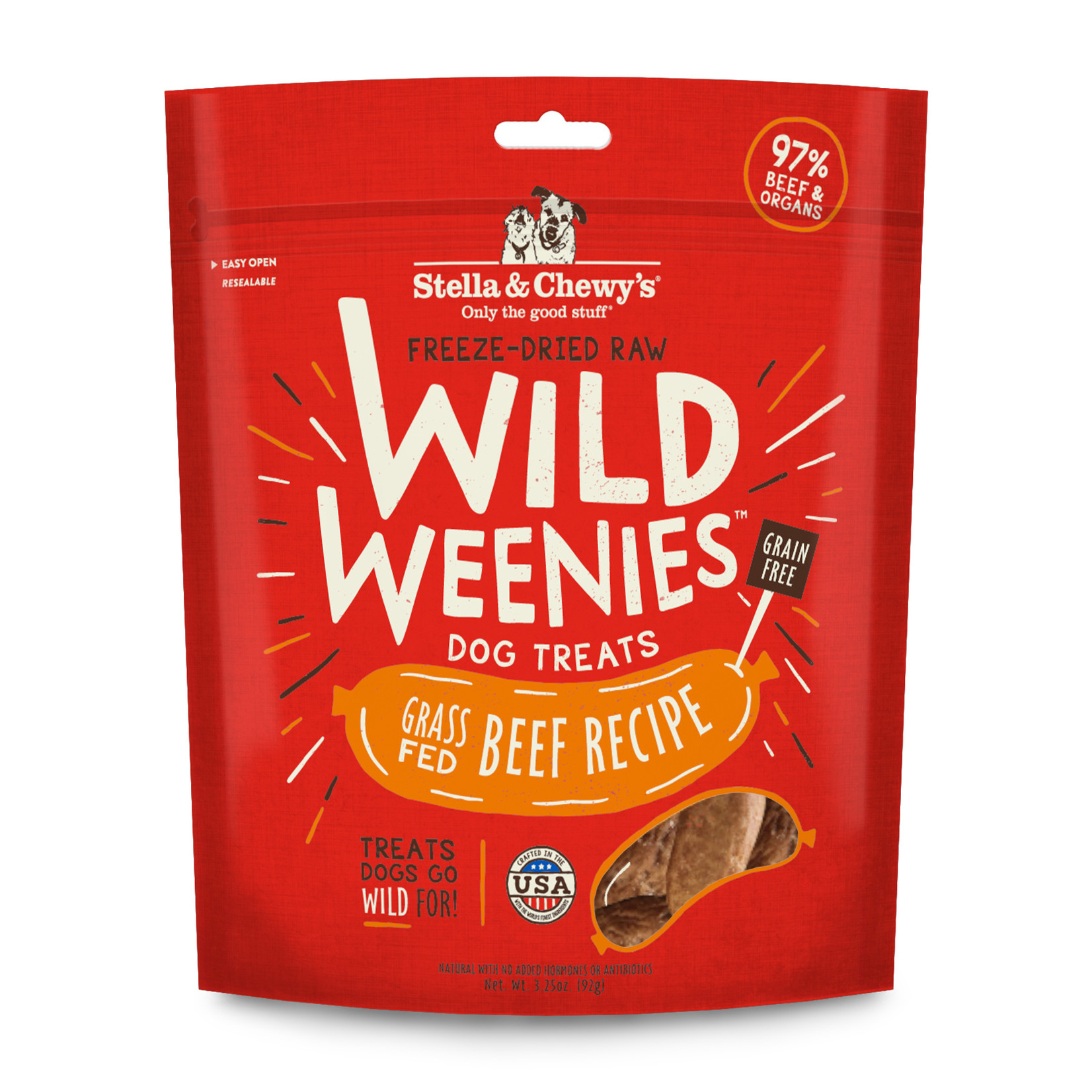 STELLA & CHEWY'S DOG WILD WEENIES BEEF TREAT 3.25OZ