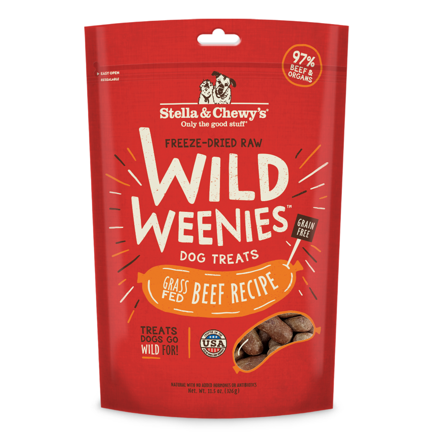 STELLA & CHEWY'S DOG WILD WEENIES BEEF TREAT 11.5OZ