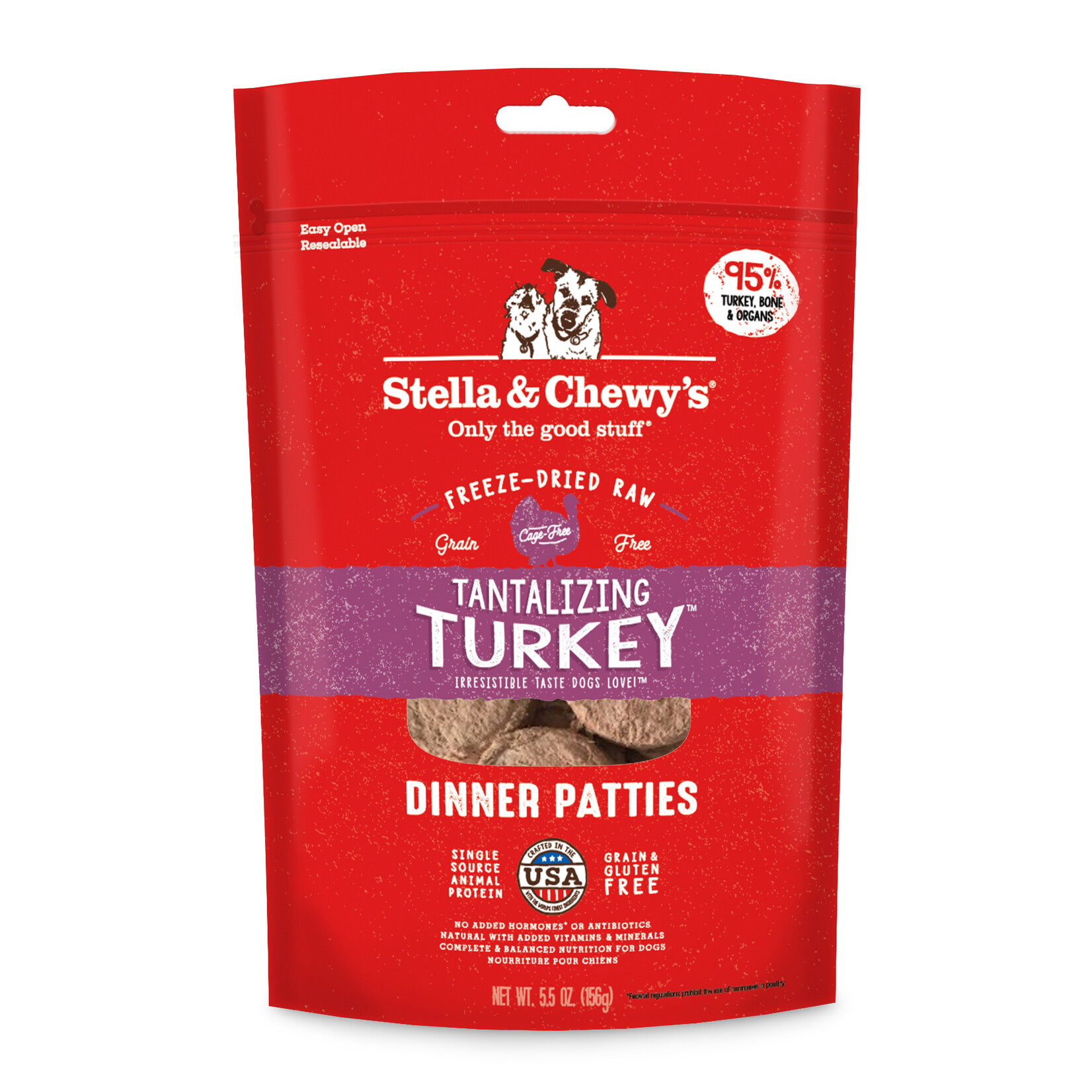 STELLA & CHEWY'S DOG PATTIES TURKEY FD 5.5OZ