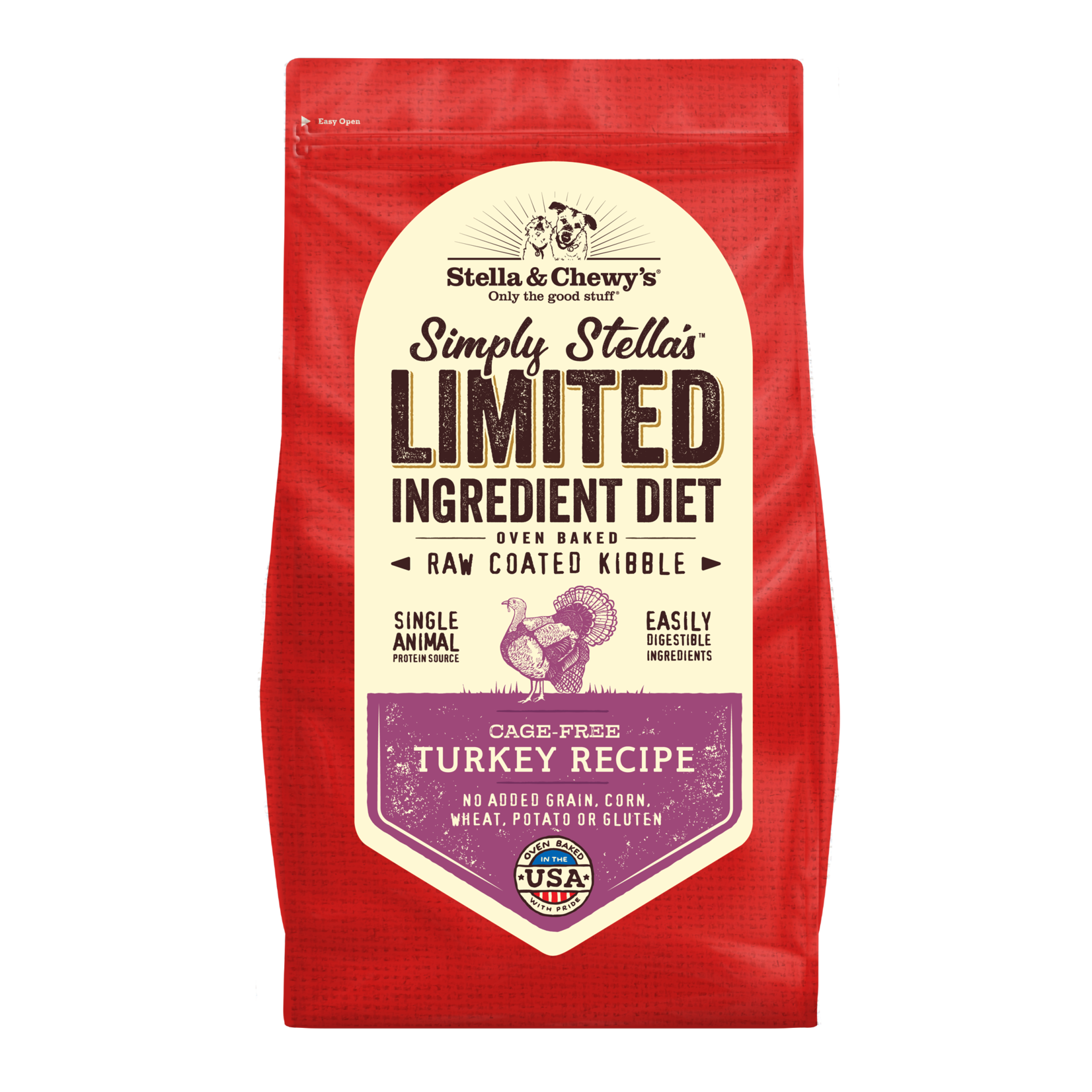 STELLA & CHEWY'S DOG SIMPLY STELLA'S LID CAGE FREE TURKEY 3.5LB