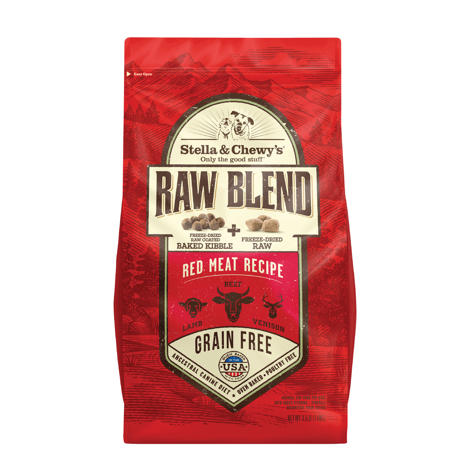 STELLA & CHEWY'S DOG RAW BLEND RED MEAT 3.5LB