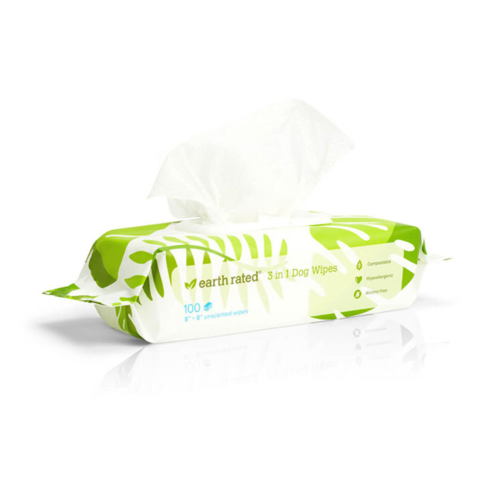 EARTH RATED DOG WIPES UNSCENTED 100CT