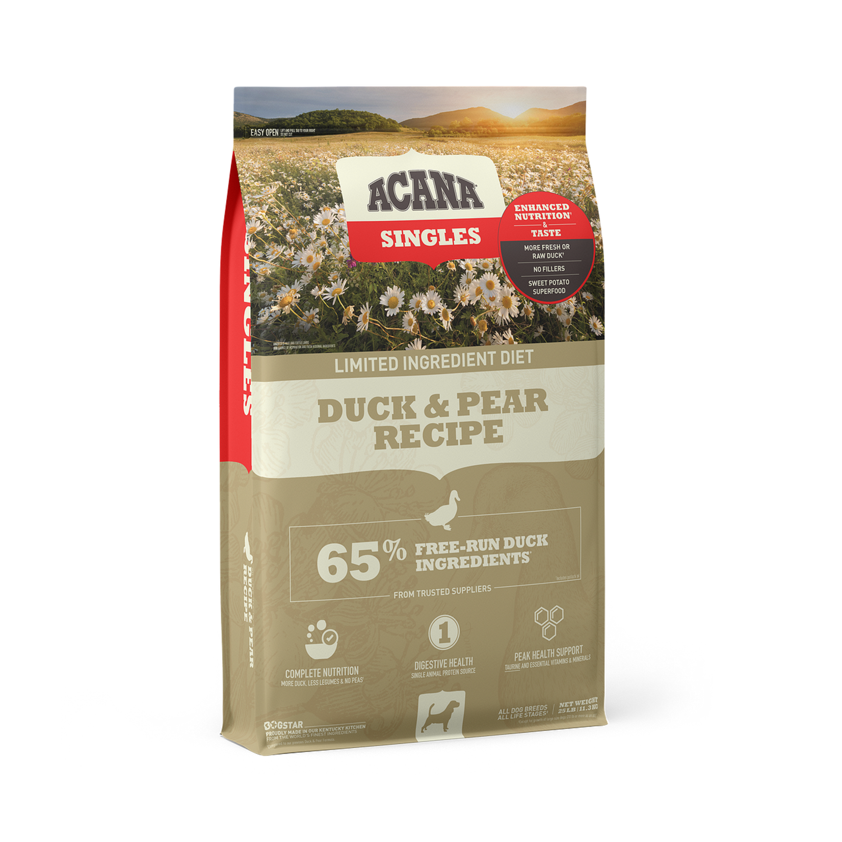 ACANA SINGLES DUCK PEAR 22.5LB