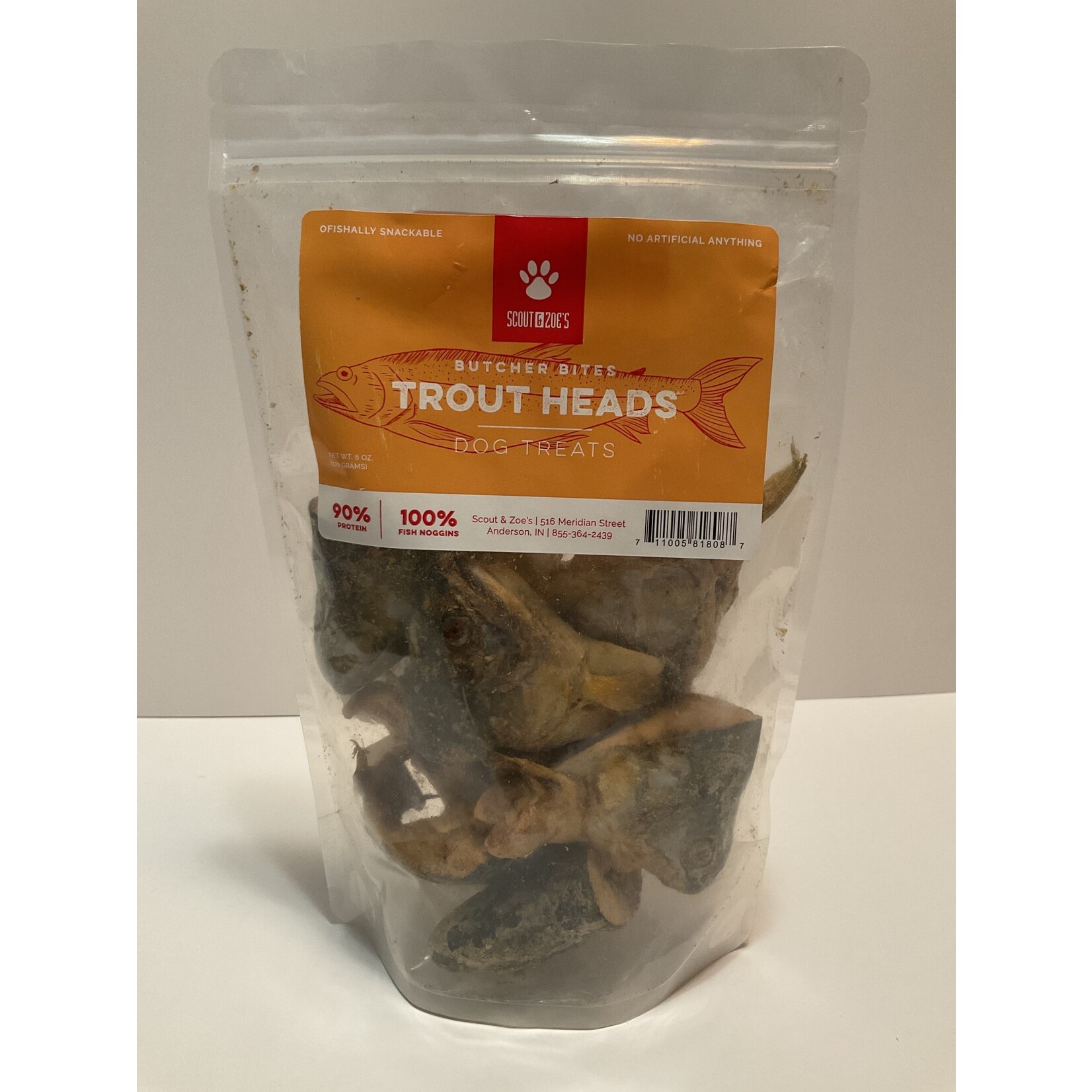 SCOUT AND ZOE'S TROUT HEADS 6OZ