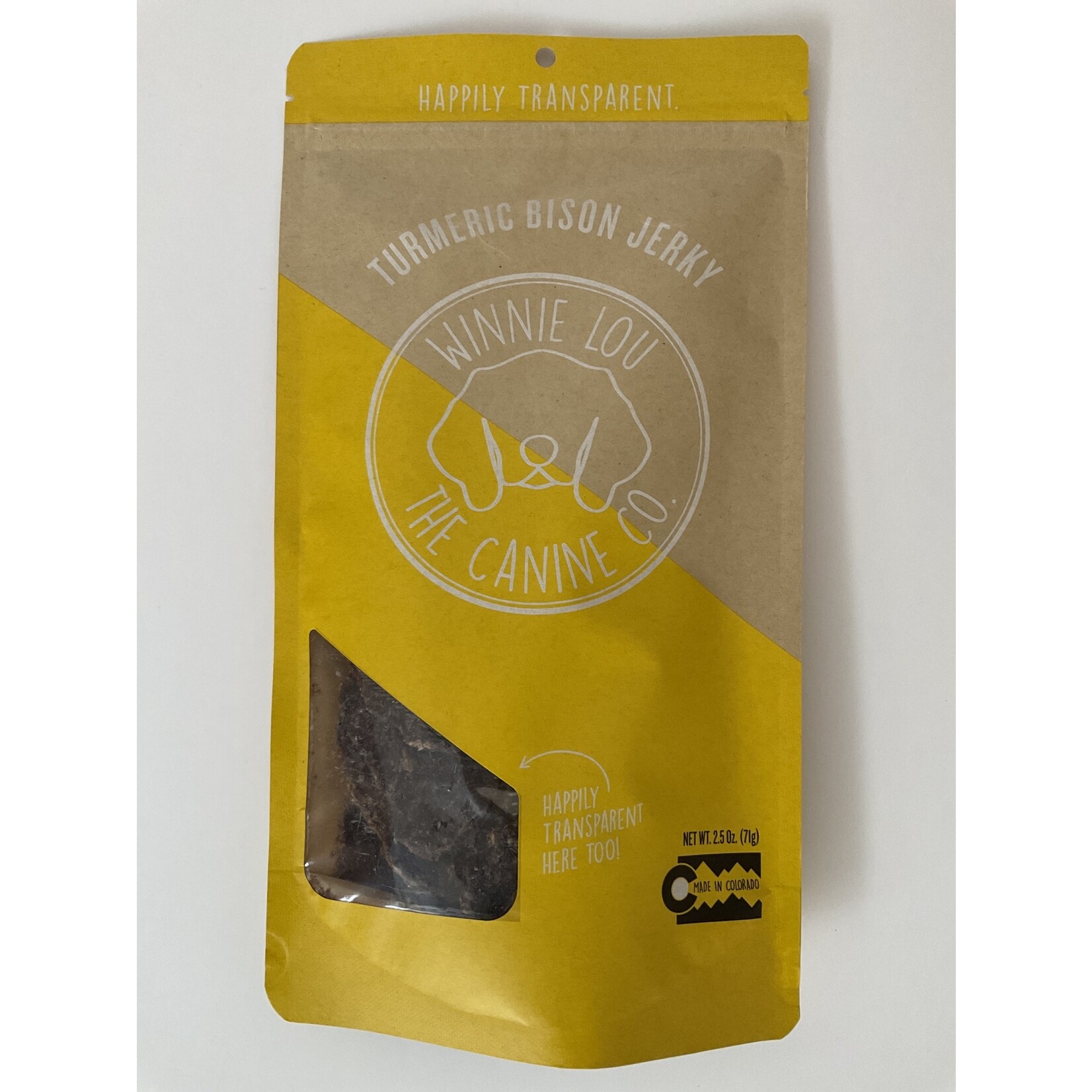 WINNIE LOU TURMERIC BISON JERKY 2.5OZ