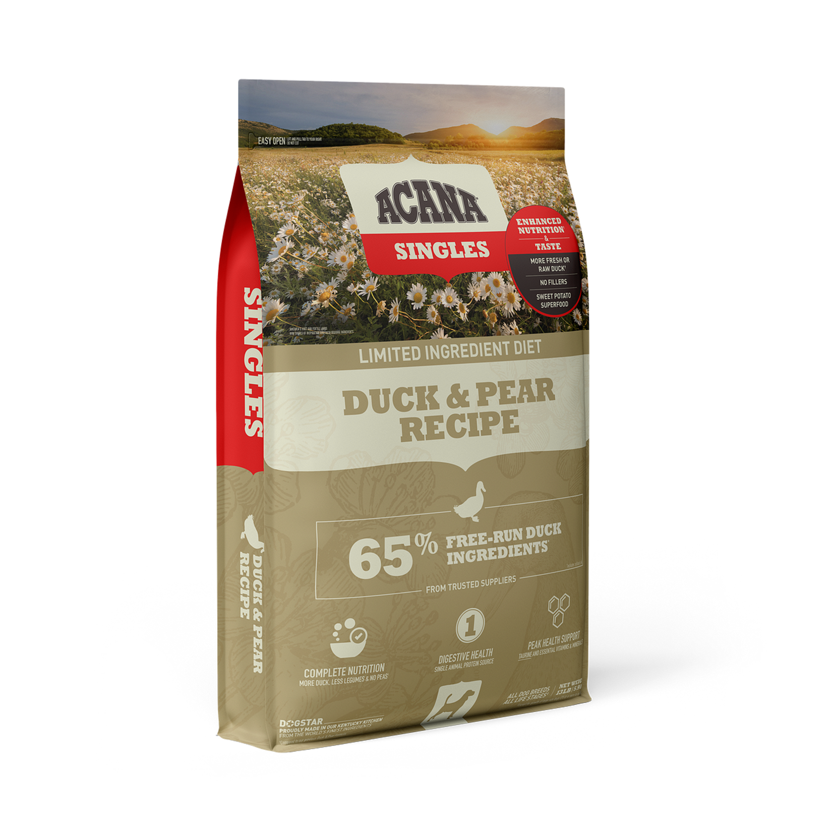 ACANA SINGLES DUCK PEAR 13LB