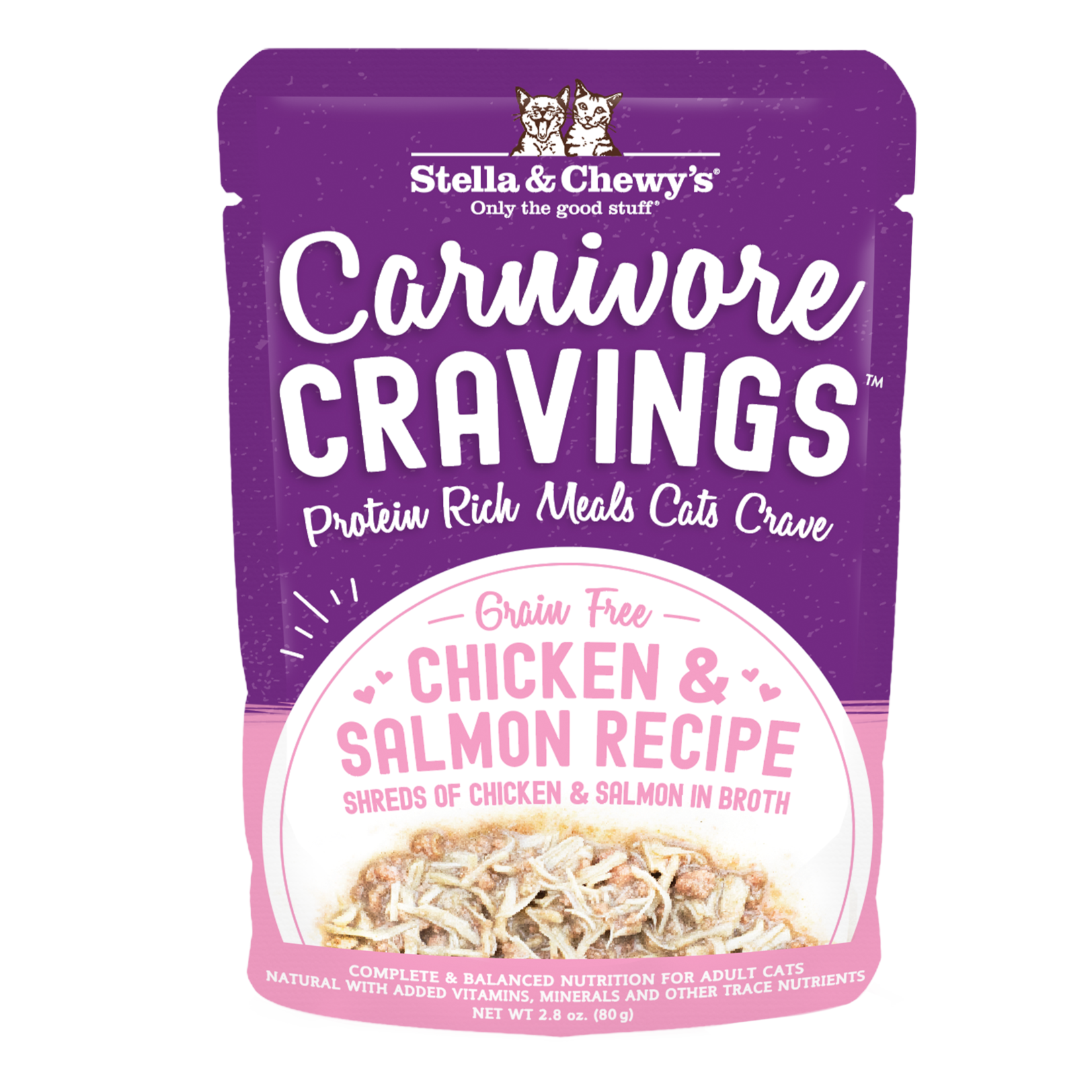 STELLA & CHEWY'S CAT CRAVINGS CHICKEN & SALMON POUCH 2.8OZ