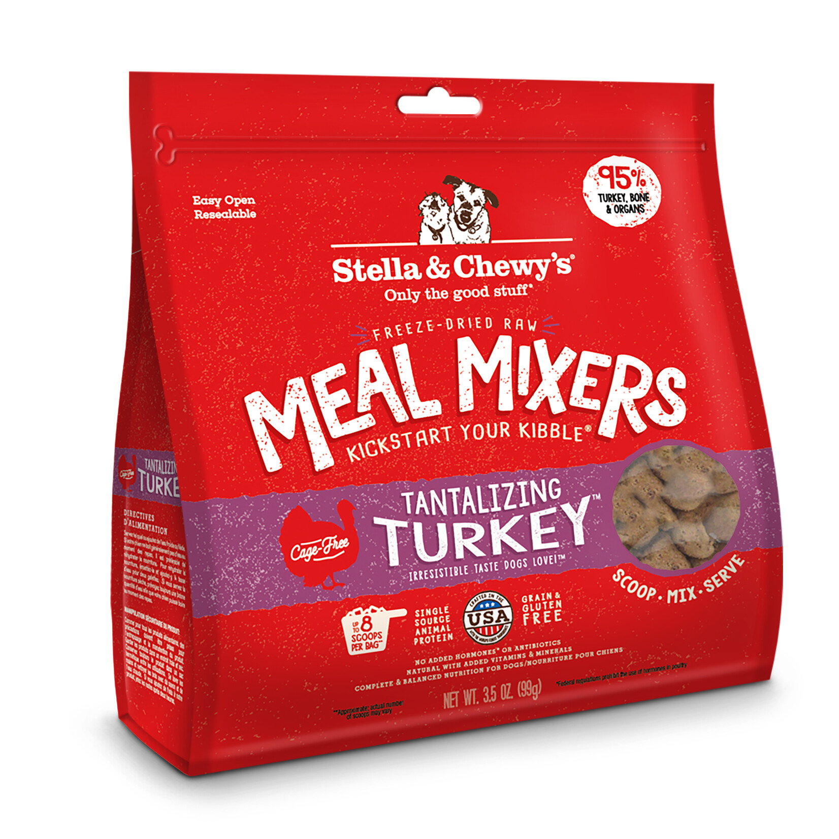 STELLA & CHEWY'S DOG MEAL MIXERS TURKEY FD 3.5OZ