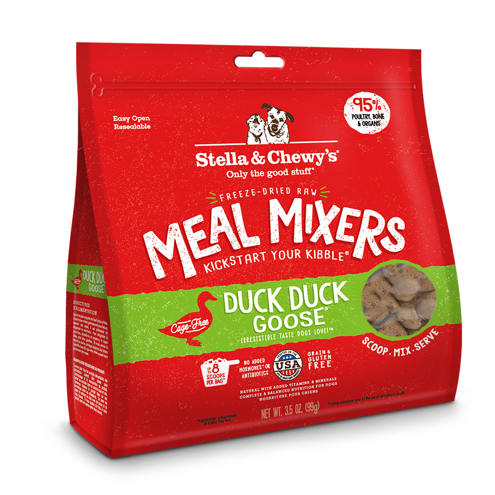 STELLA & CHEWY'S DOG MEAL MIXERS DUCK FD 3.5OZ