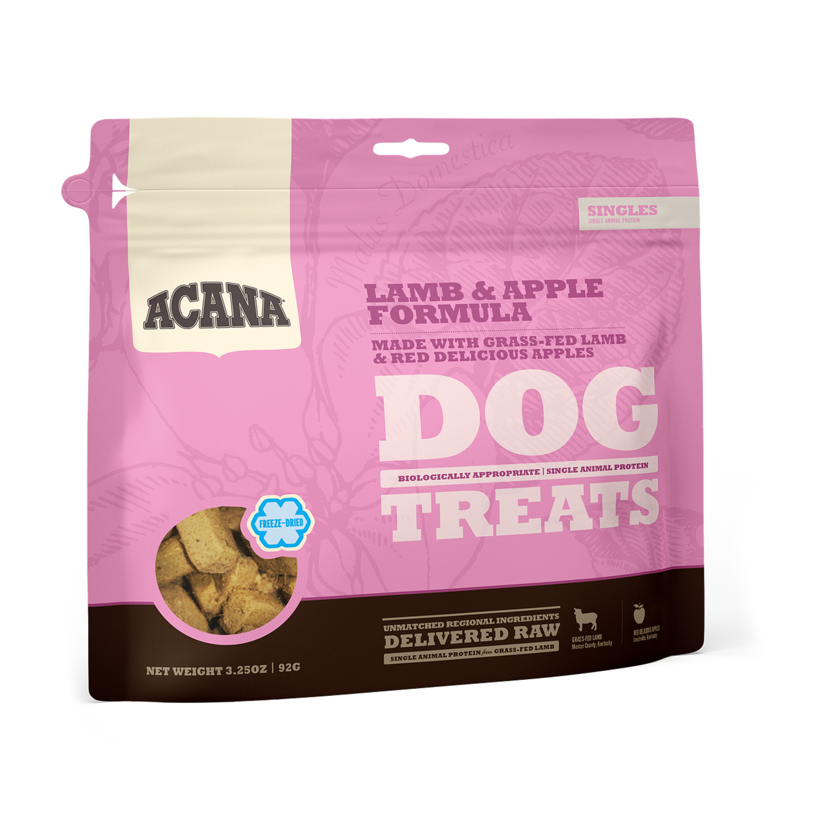 ACANA DOG SINGLES LAMB APPLE TREAT 3.25OZ