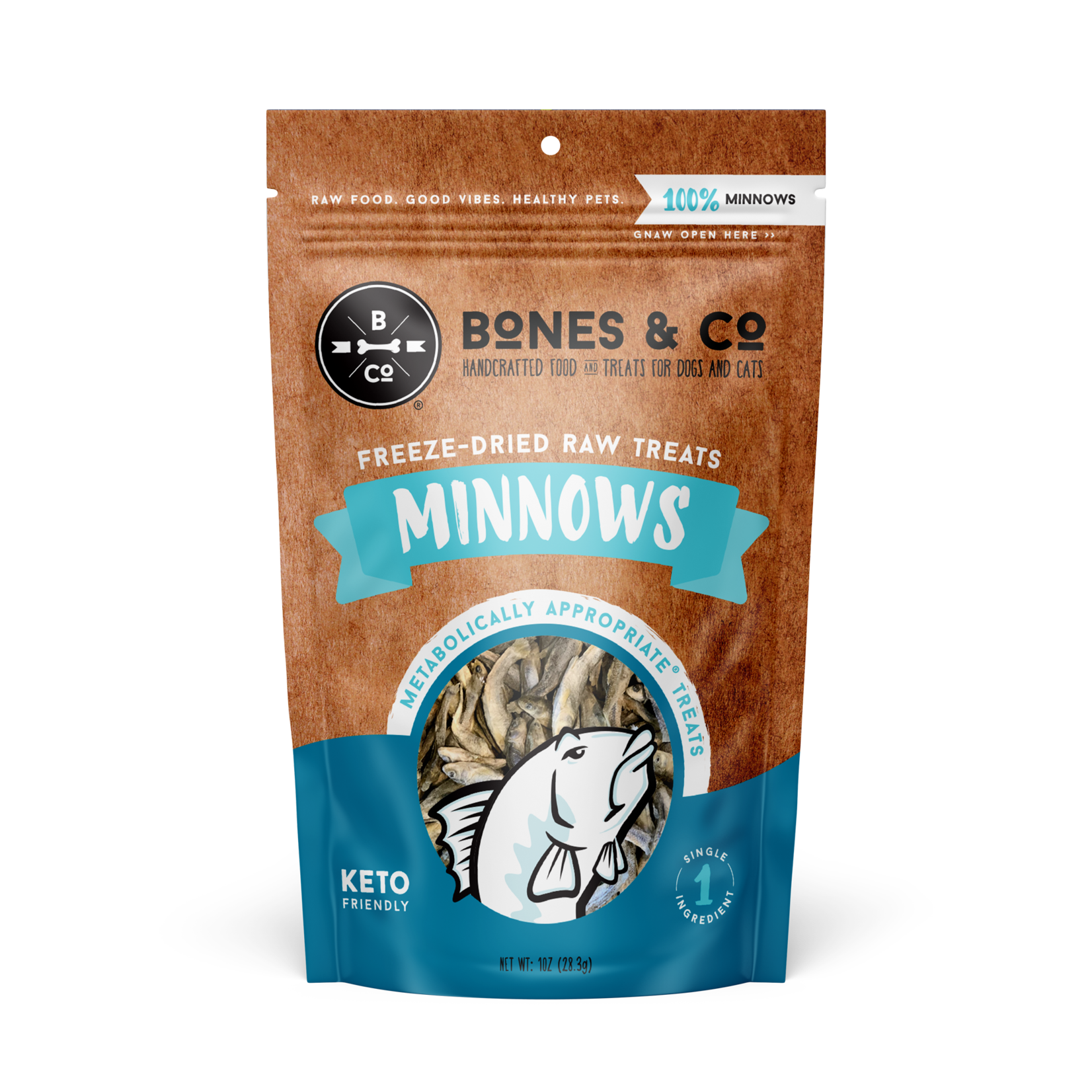 BONES & CO. DOG CAT MINNOWS FD TREAT 1OZ