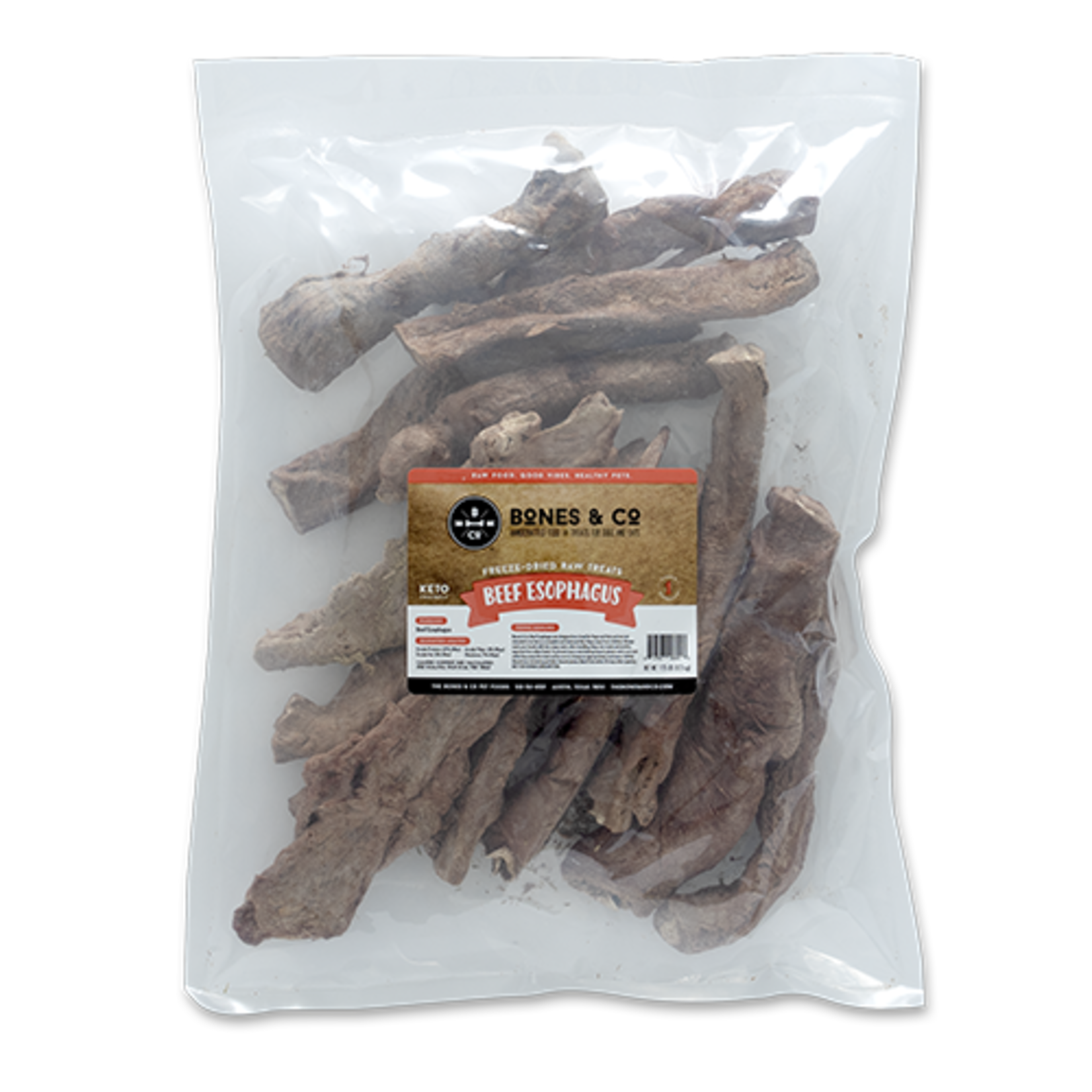 BONES & CO. DOG BEEF ESOPHAGUS FD TREAT