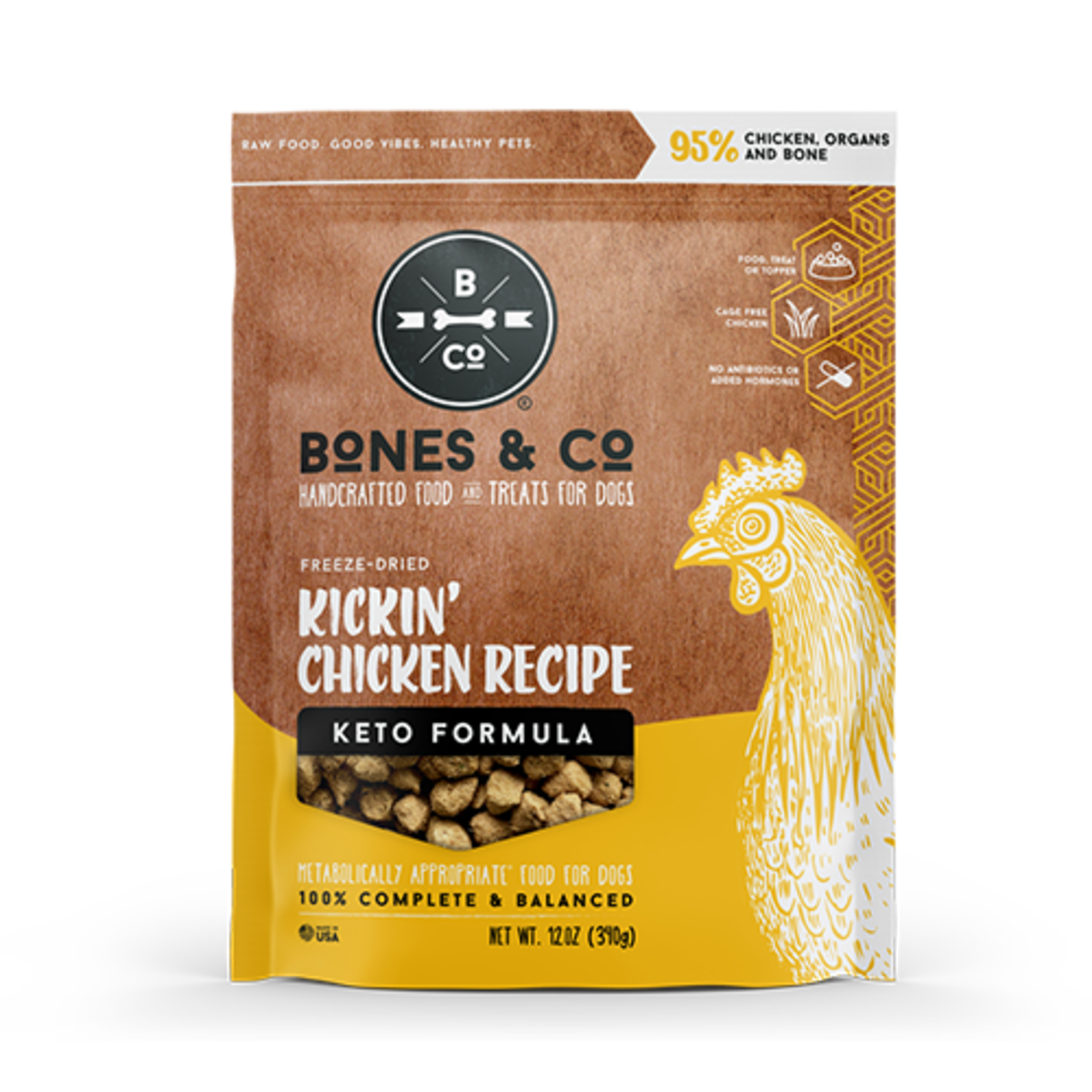 BONES & CO. DOG BITES CHICKEN FD 12OZ