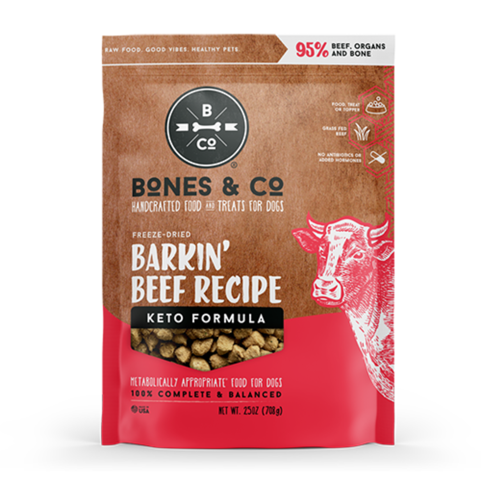 BONES & CO. DOG BITES BARKIN' BEEF FD 25OZ