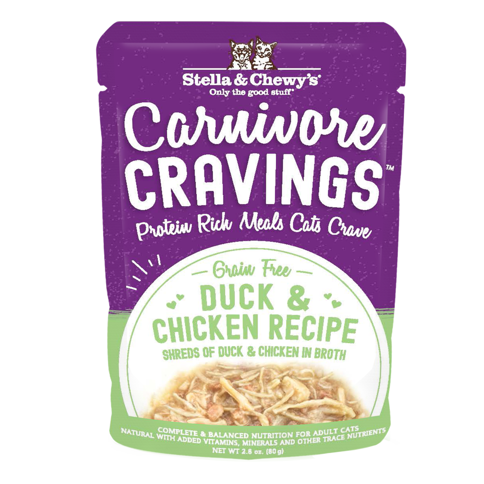STELLA & CHEWY'S CAT CRAVINGS DUCK CHICKEN POUCH 2.8OZ