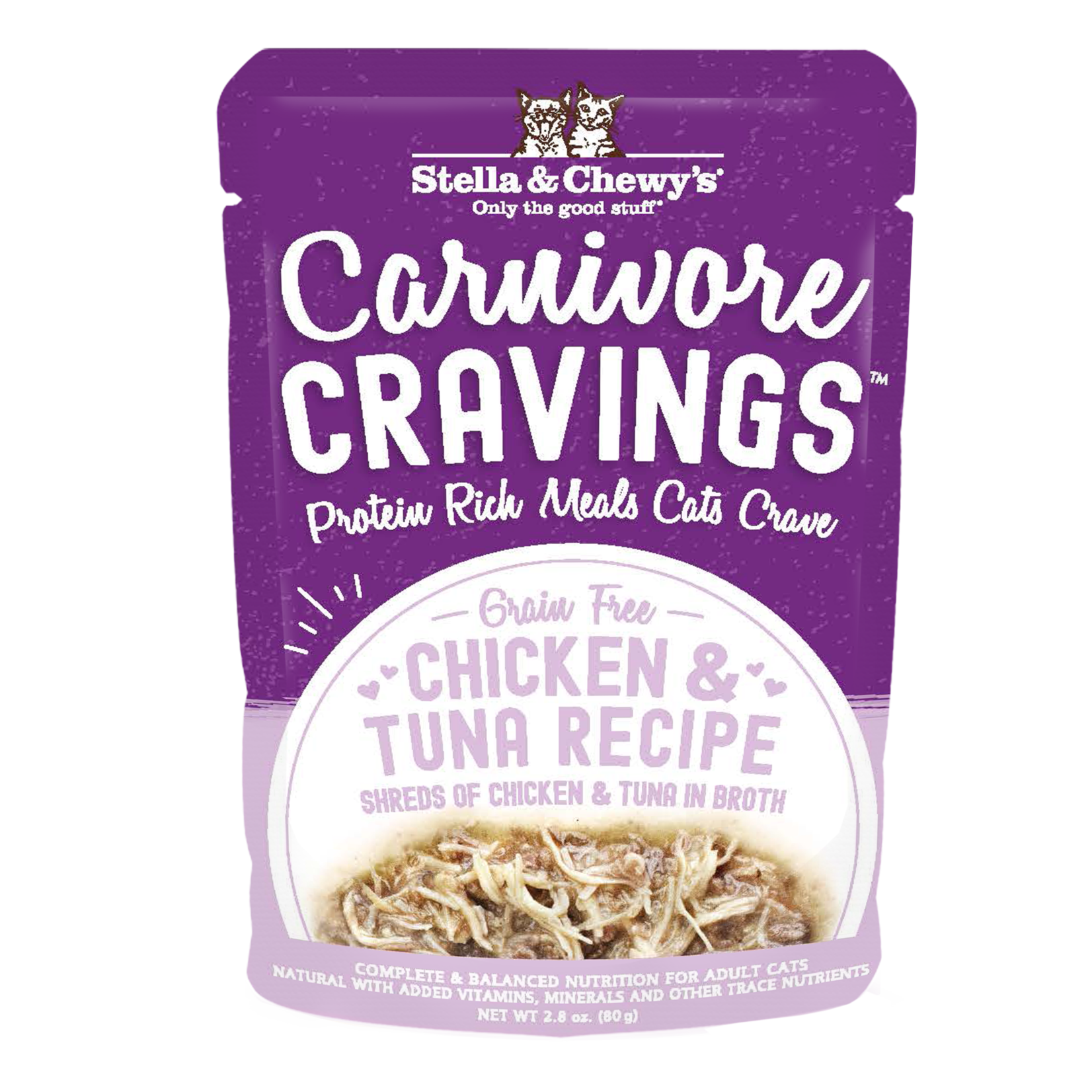 STELLA & CHEWY'S CAT CRAVINGS CHICKEN TUNA POUCH 2.8OZ