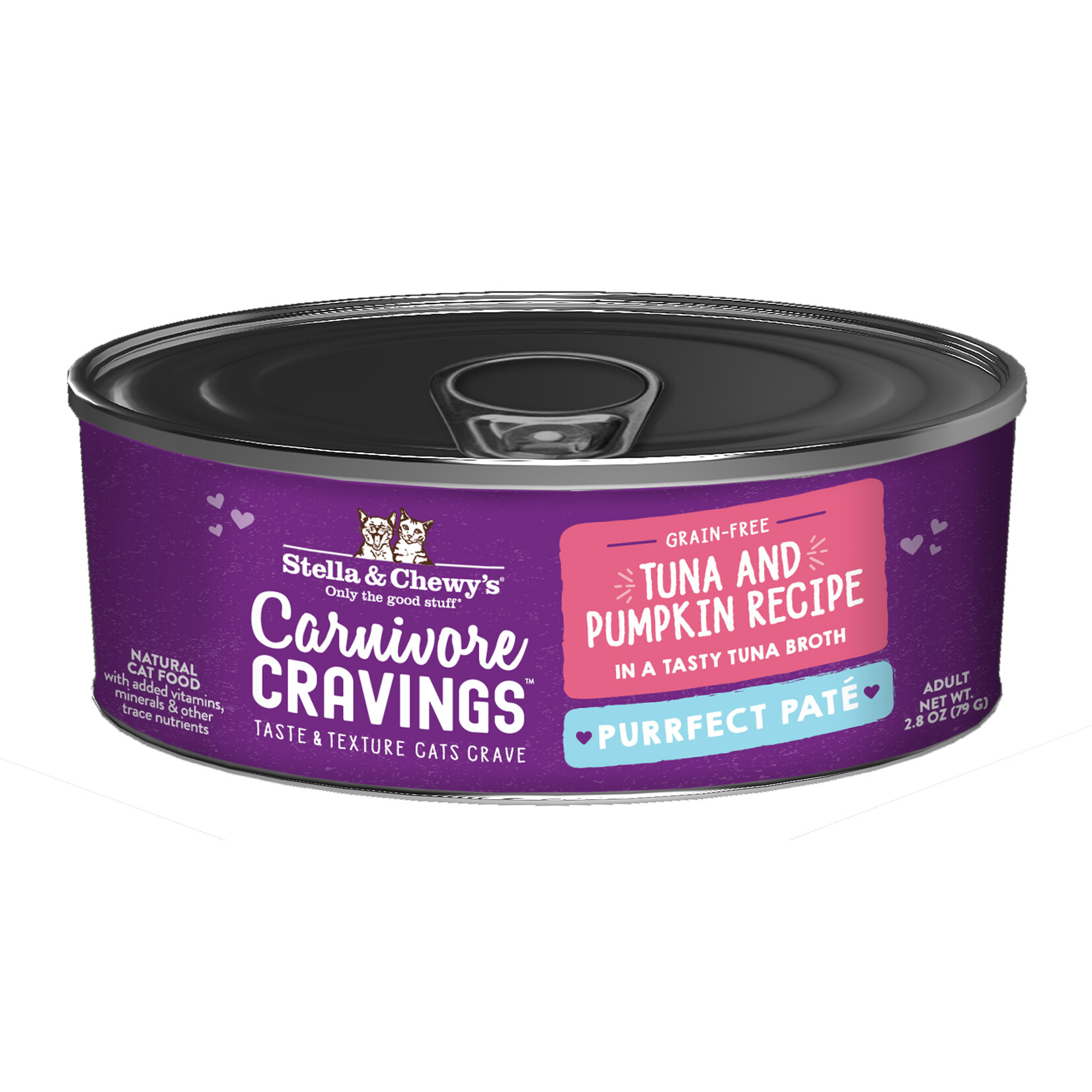 STELLA & CHEWY'S CAT CRAVINGS TUNA PUMPKIN PATE CAN 2.8OZ
