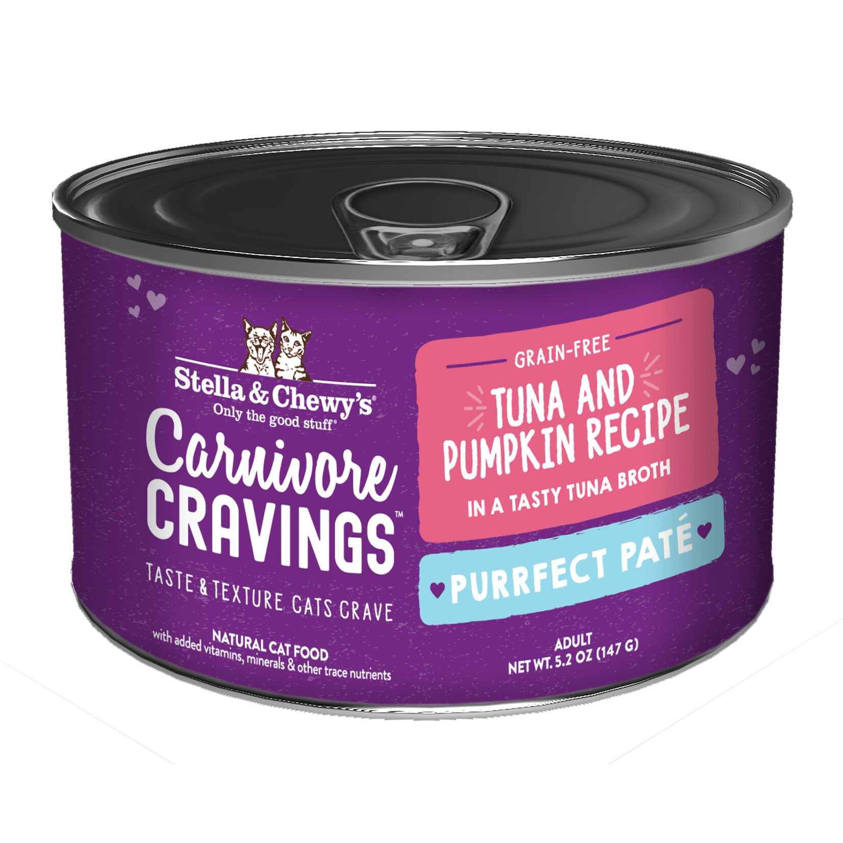 STELLA & CHEWY'S CAT CRAVINGS TUNA PUMPKIN PATE CAN 5.2OZ